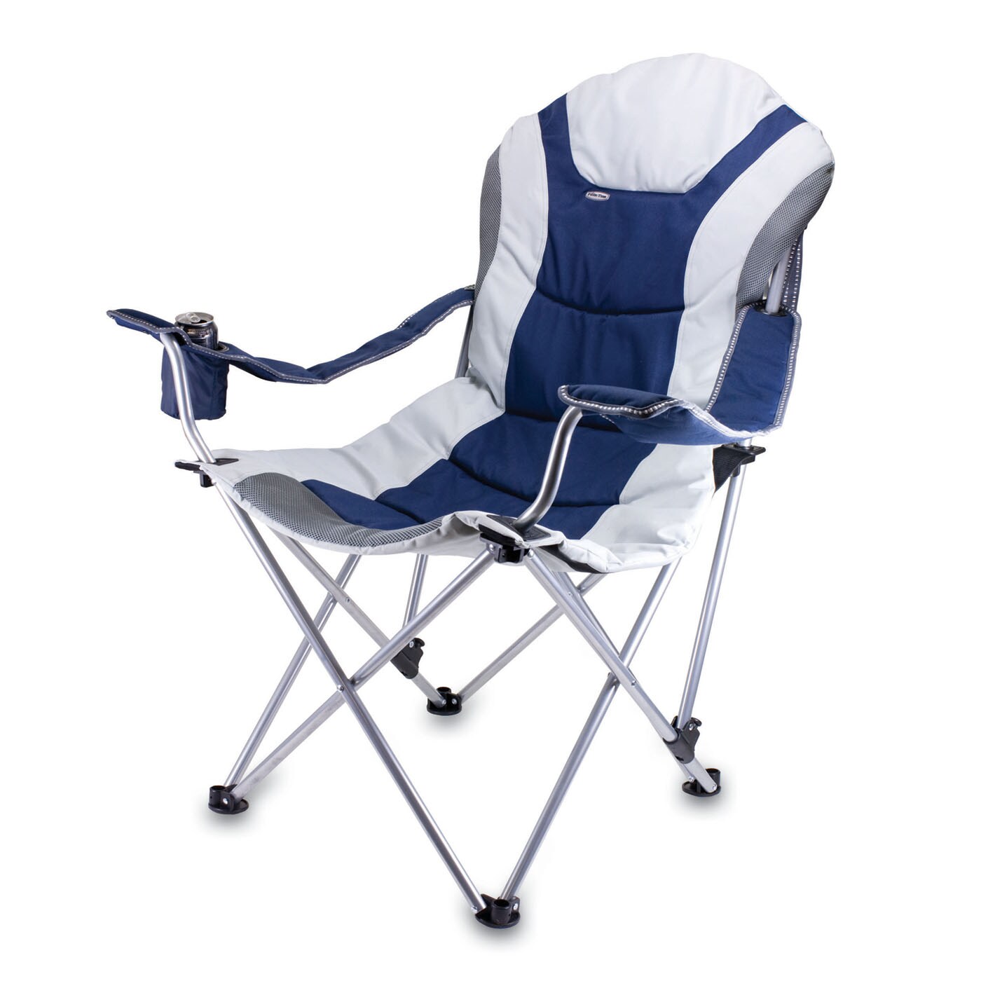 Picnic Time Navy Steel Folding Camping Chair In The Beach And Camping Chairs Department At