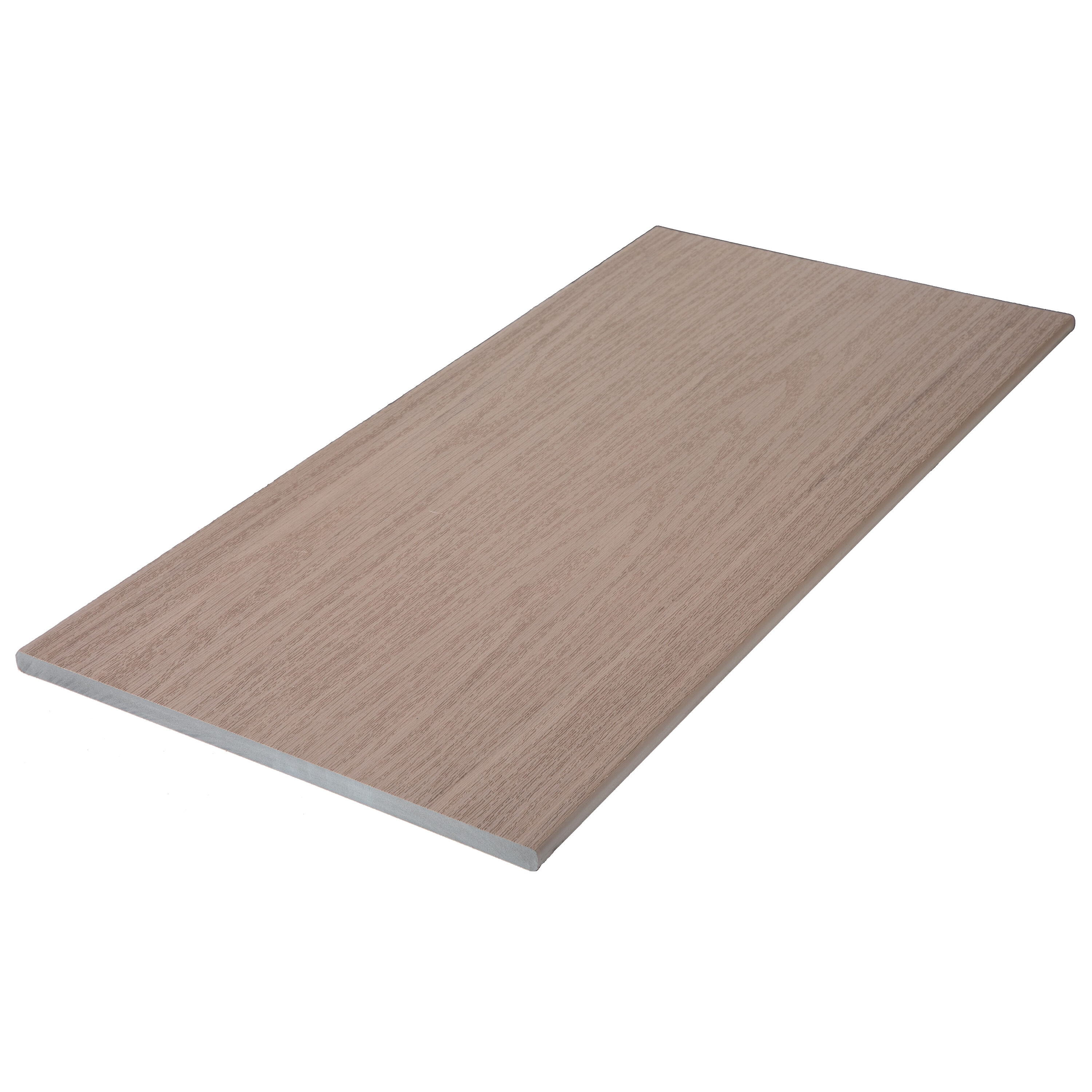 Wolf Home Products 1646923 Tropical Hardwoods 1-in x 12-in x 12-Feet PVC Weathered Ipe Fascia deck board