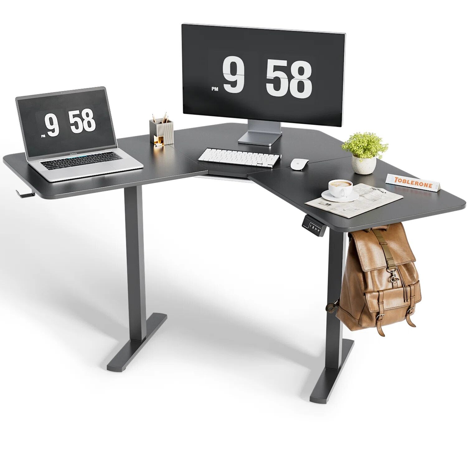 Vineego 47-in Black Modern/Contemporary Standing Desk in the Desks ...