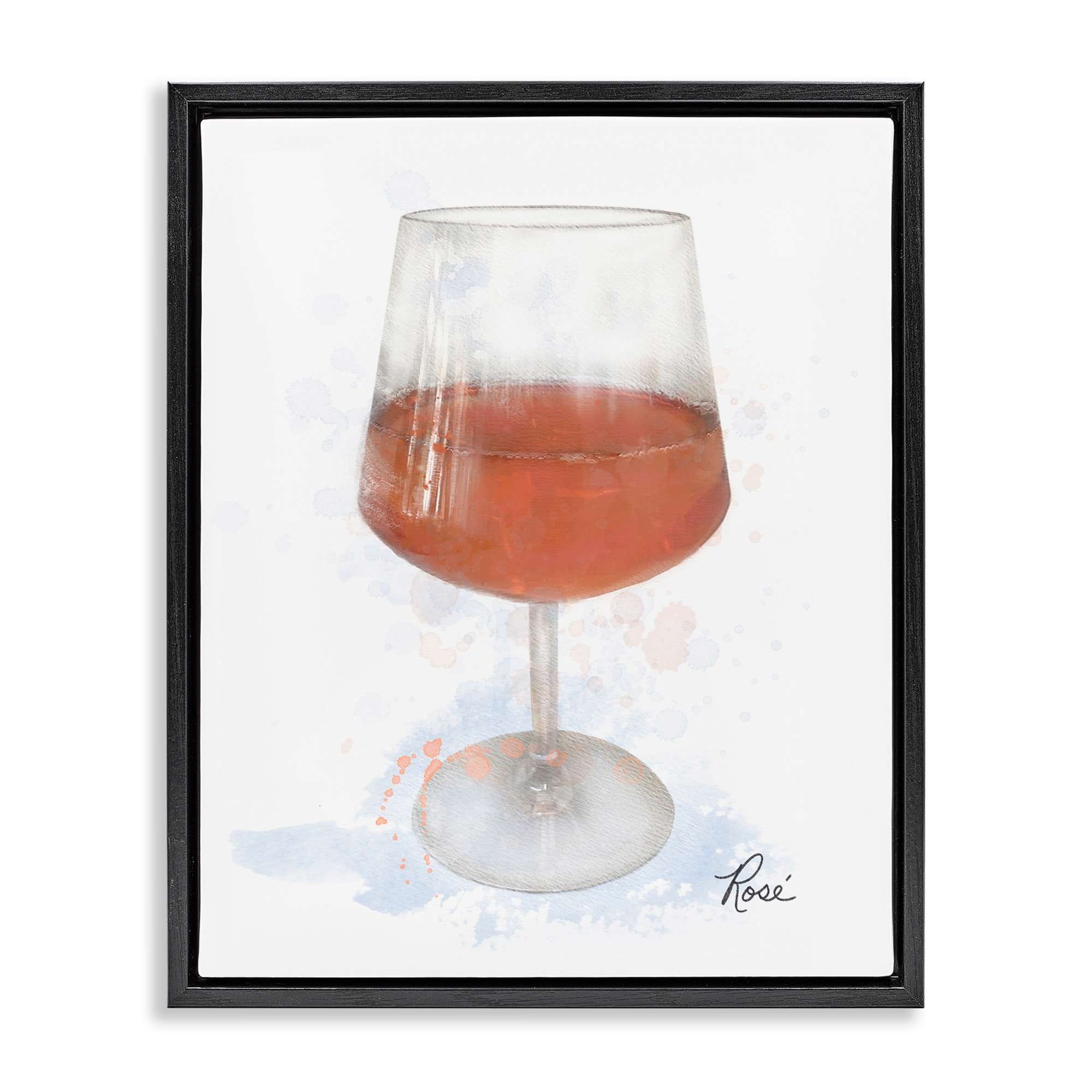 Stupell Industries BS-513-FFB-24X30 Modern Rosé in Glass Floating Frame design by Matthew Piotrowicz