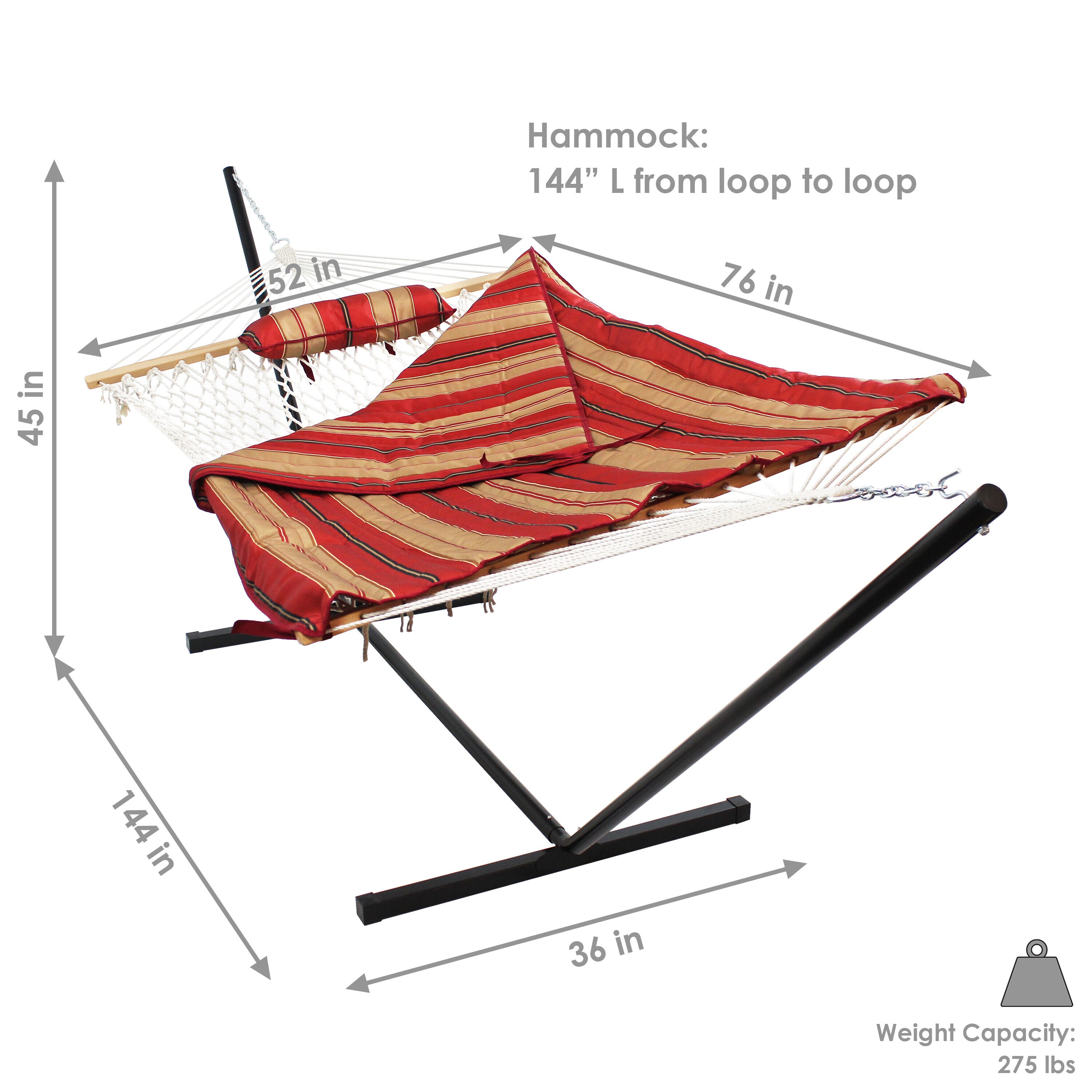 Sunnydaze Decor DL-ASRH-COMBO hammocks - View #5