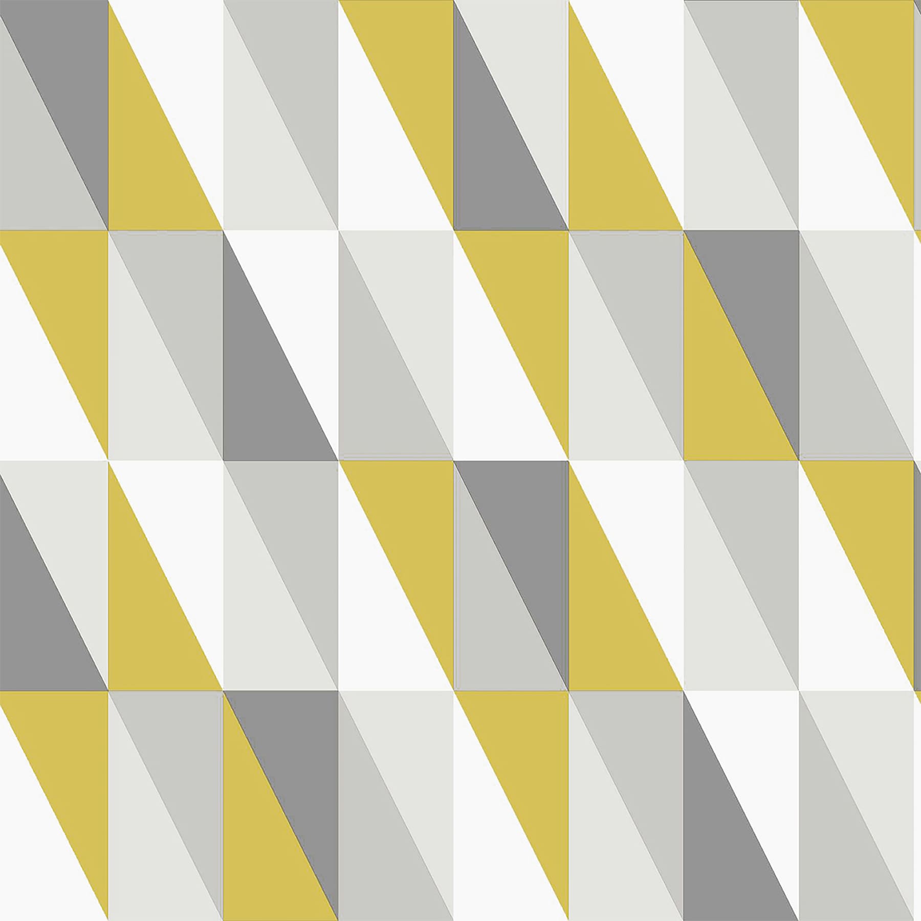 Chesapeake 4060-138921 Fable 57.5-Sq. Feet Yellow Non-woven Geometric Unpasted Wallpaper