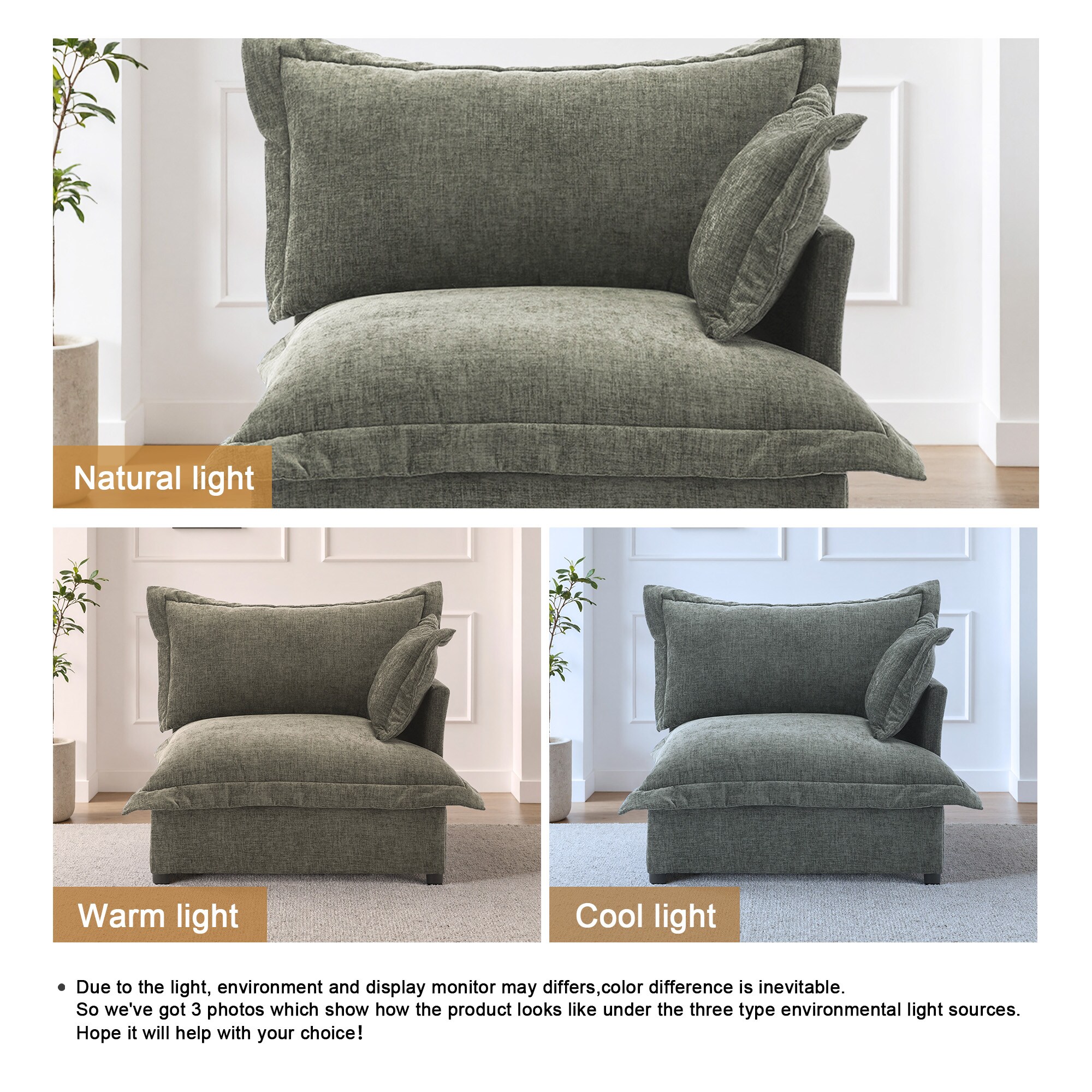 Dreamsidea CS11-GRA-AC-L Sofas-Loveseats - View #4
