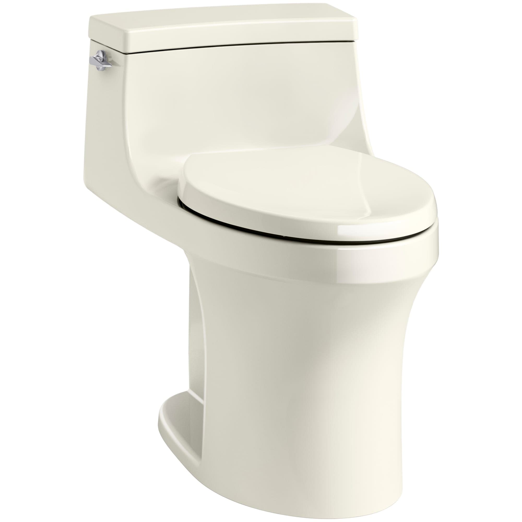 KOHLER 5172-96 San Souci Biscuit Compact elongated Chair height 1-piece Toilet 12-in Rough-In WaterSense 1.28 GPF