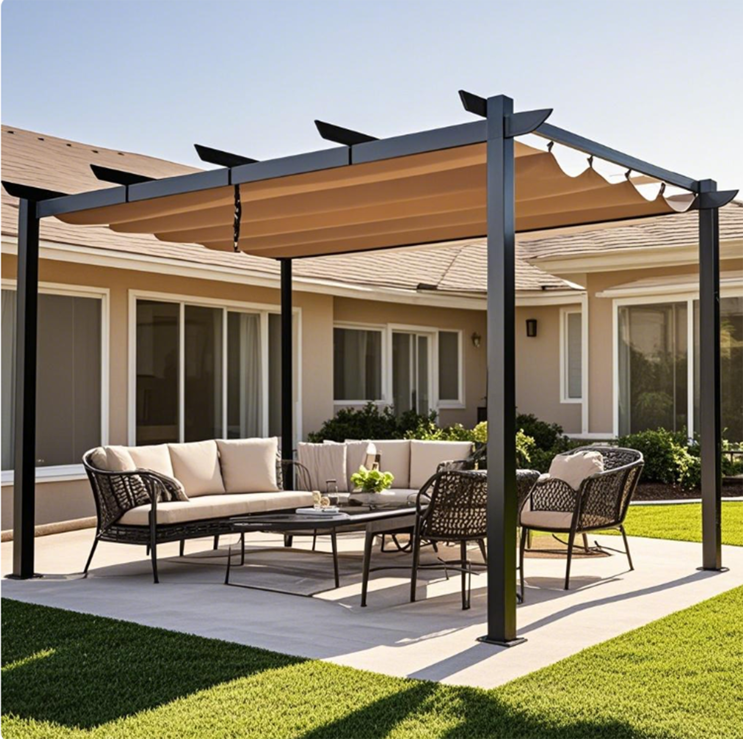 Mondawe MD-DM10170 9-ft x 13-ft Dark Gray with Soft Top Roof