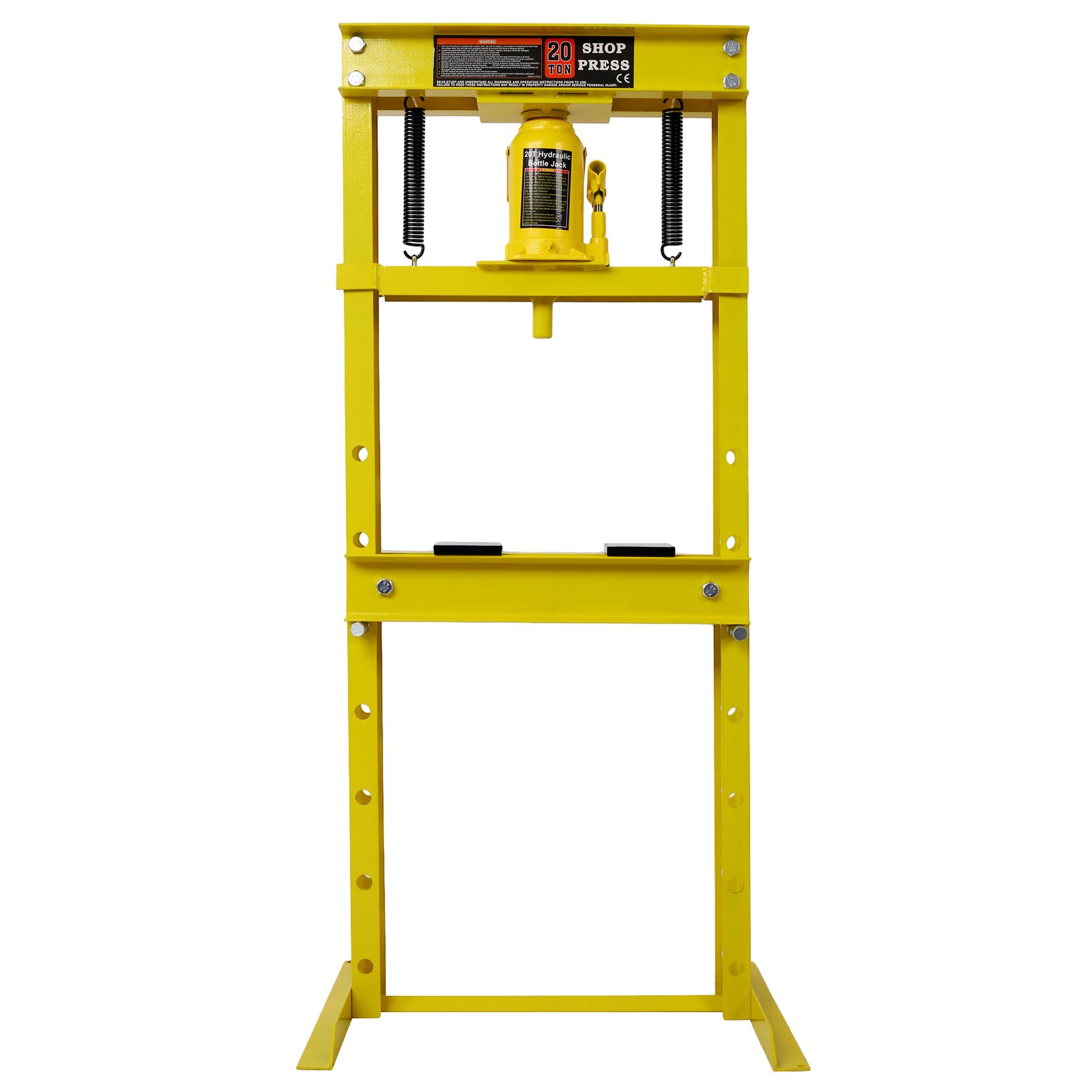 Siavonce XHW465S00032 Yellow 20-Ton Steel Hydraulic Bottle jack
