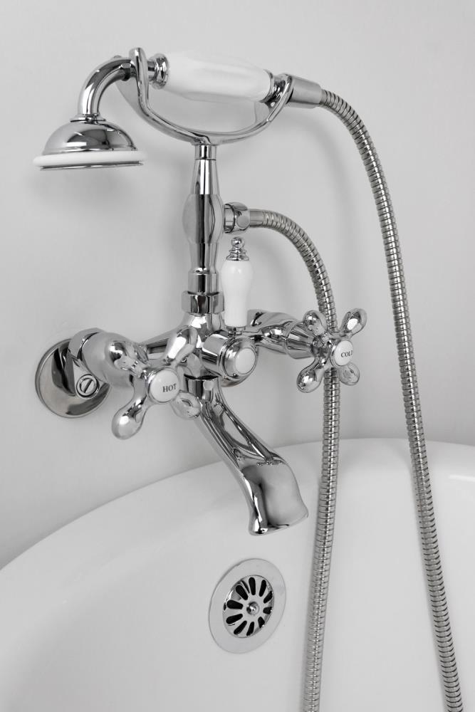 Wall Mount Bathtub Faucet, How To Attach Shower Hose Bathtub Faucet