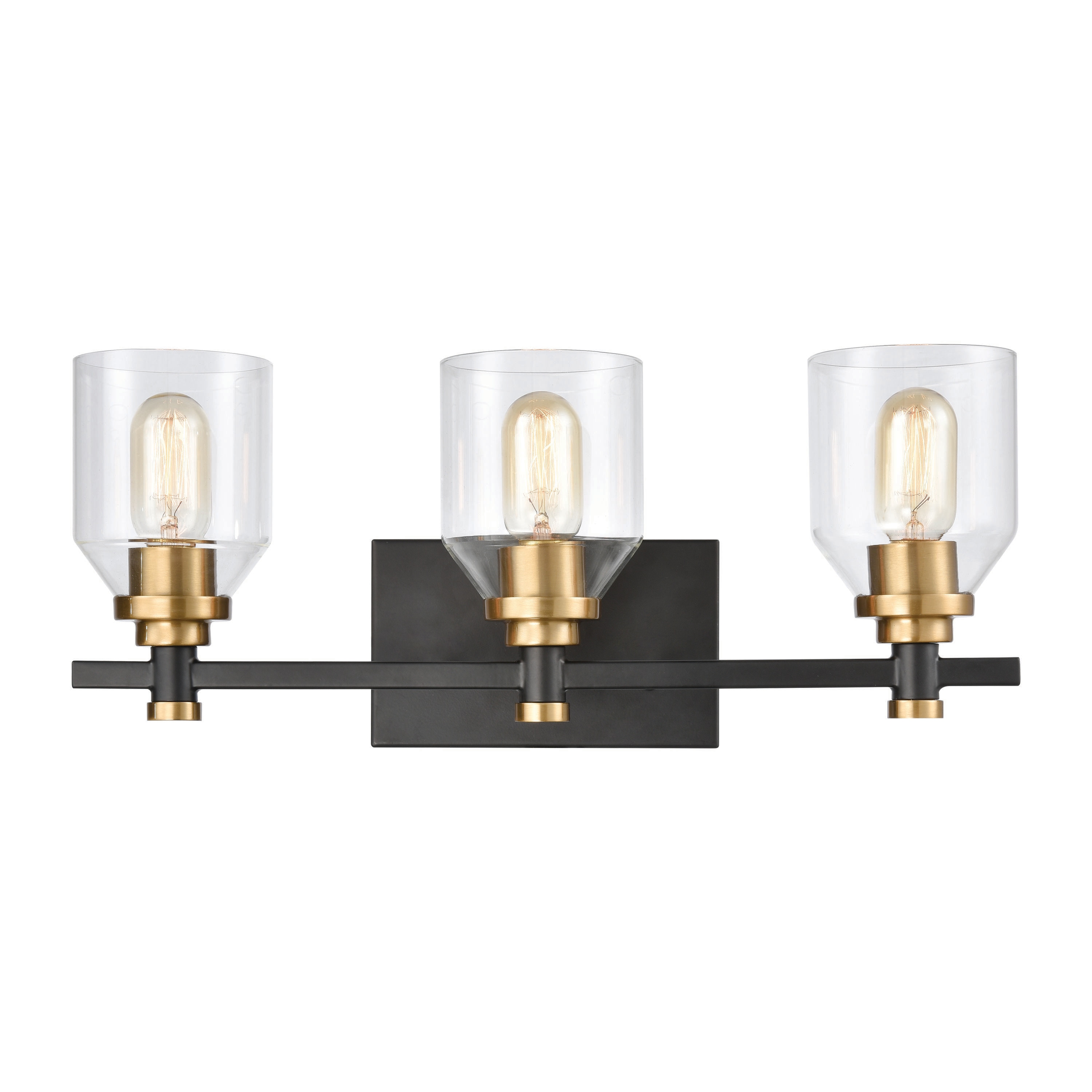 Westmore by ELK Lighting LWVL-220308121 Brookville 20-in 3 -Light Matte Black Transitional Vanity light