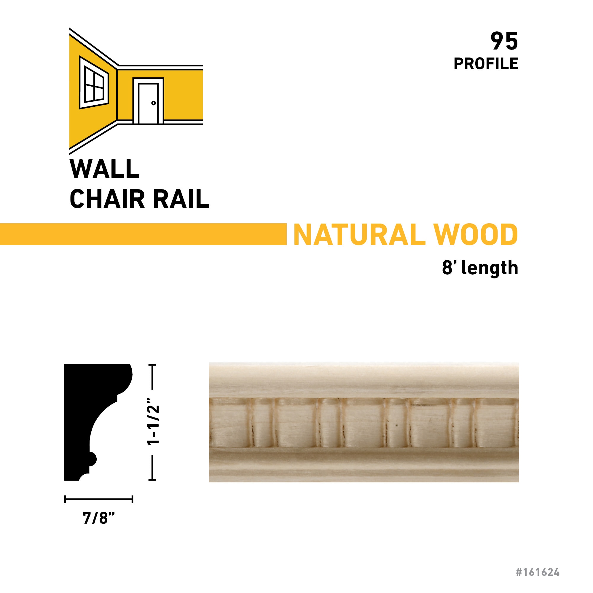  95-8WHW Square-Lattice-Moulding - View #3