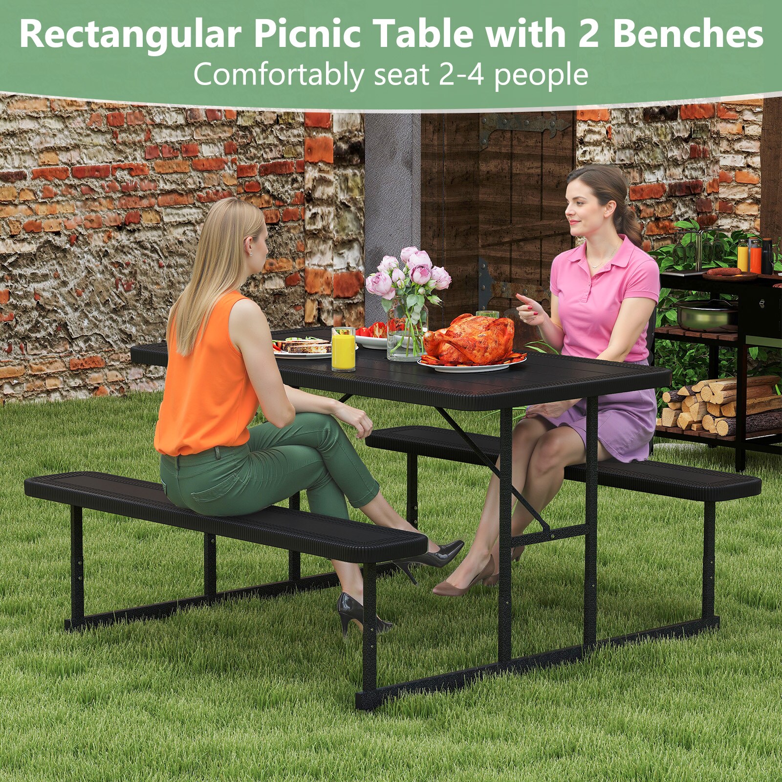 Slickblue D-CO-KB80121PN Picnic-Tables - View #3