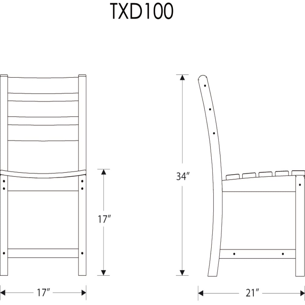 Trex Outdoor Furniture TXD100SC Patio-Chairs - View #7
