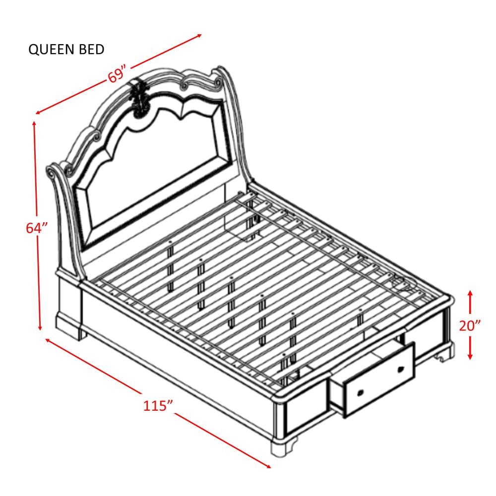 Picket House Furnishings Tomlyn Dark Cherry Queen Wood Platform Bed ...