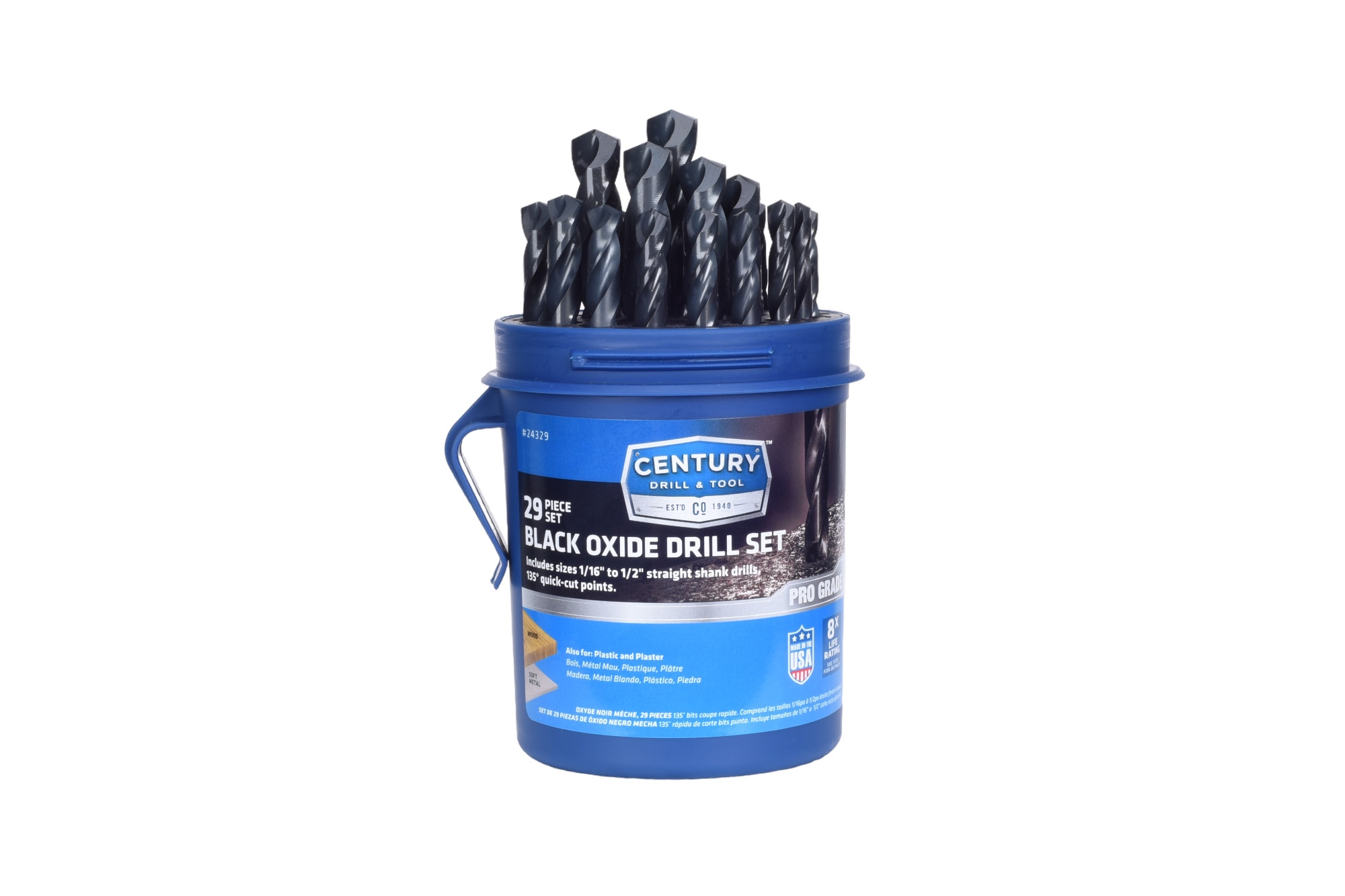 Century Drill & Tool 24329 Metal-Twist-Drill-Bits - View #4