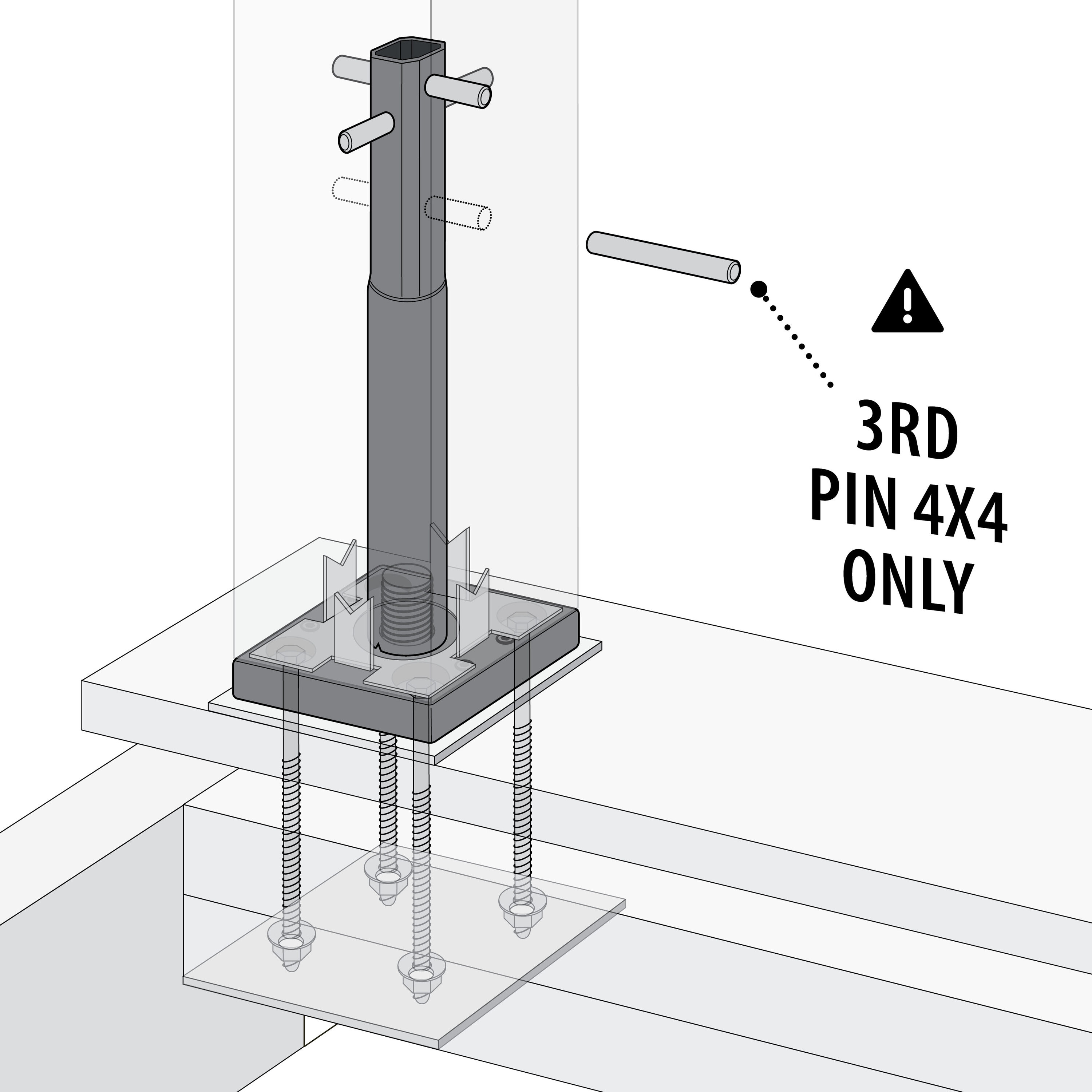 TITAN BUILDING PRODUCTS 3.5-in x 3.5-in Structural post anchor Hot Zinc Galvanized Steel Post Connector