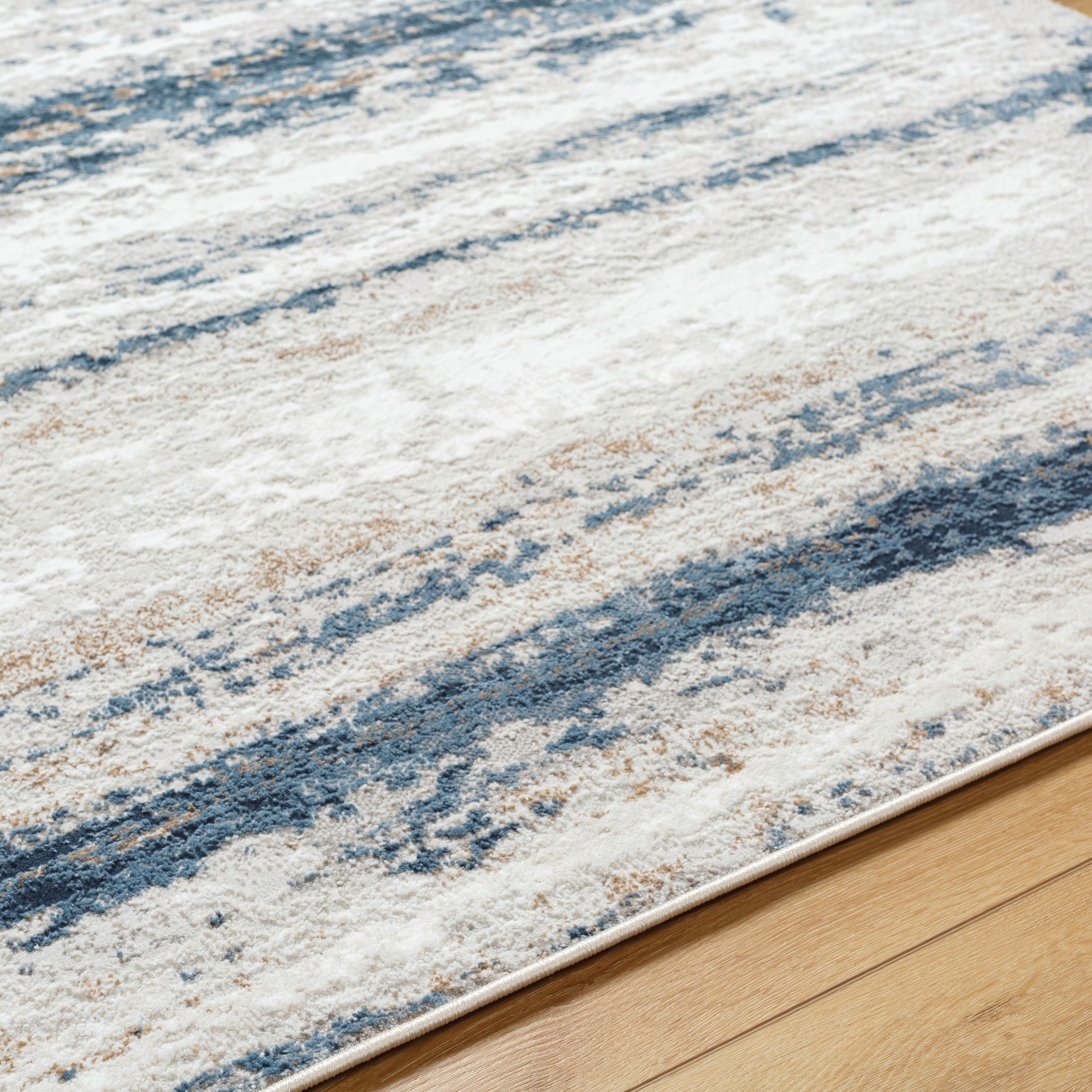 Easy-Care Reversible Gray Synthetic 7'10" x 10' Rug