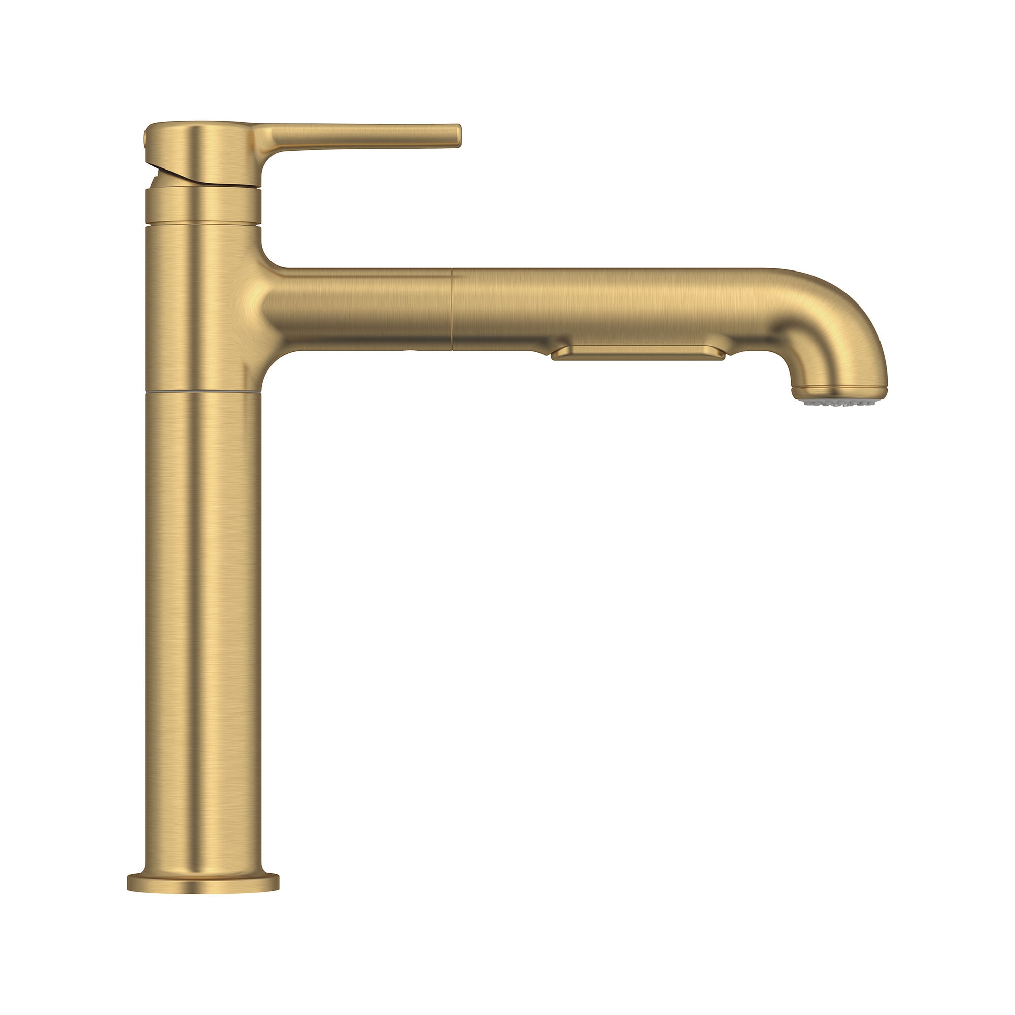 Matte Gold Pull-Out Spray Kitchen Faucet