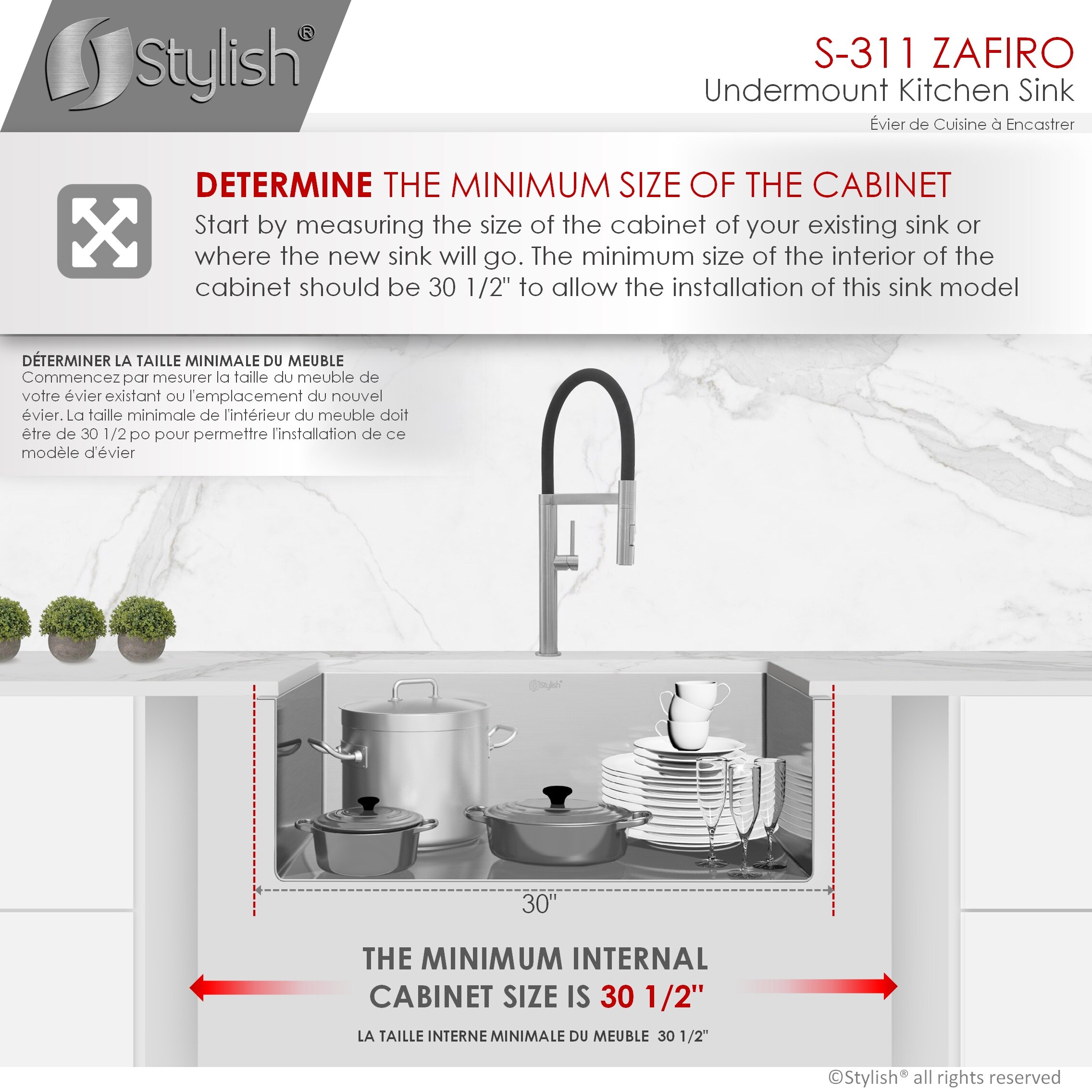 Stylish S-311XG1 Kitchen-Sinks - View #9
