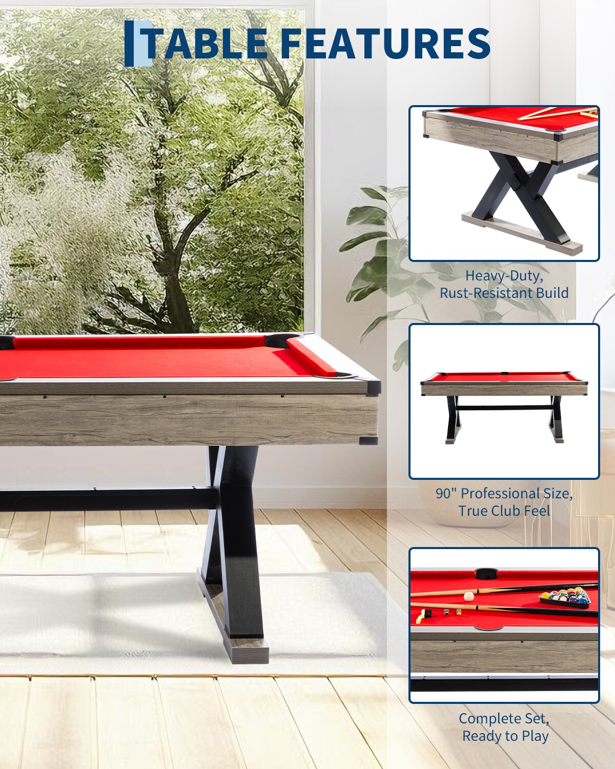 GarveeLife C3H-GTAPQTIT0IOS Pool-Table - View #5