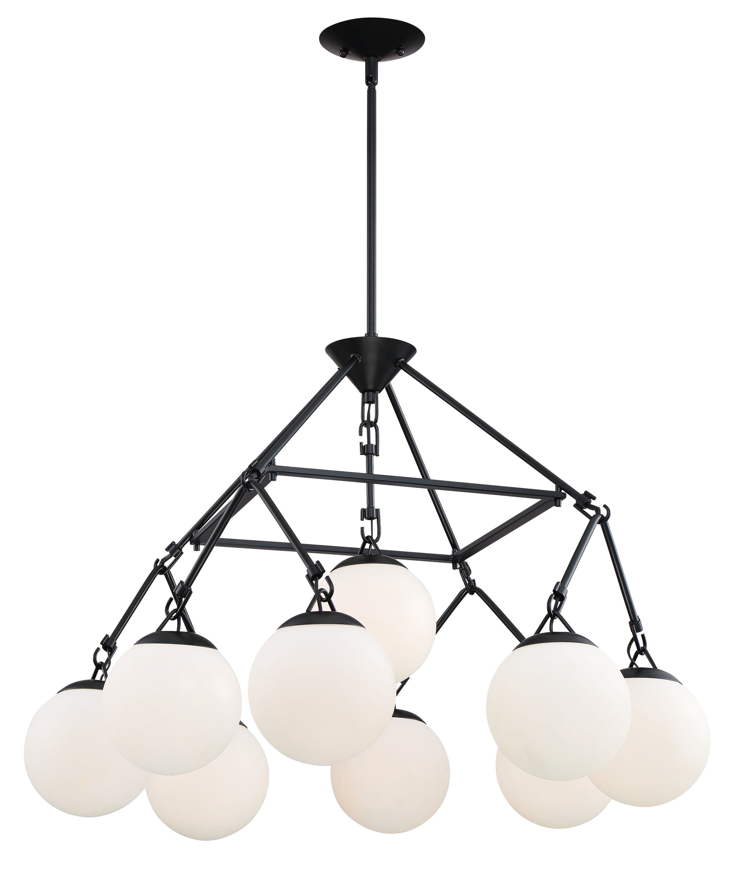 Craftmade Orion 9-Light Flat Black Modern/Contemporary Dry Rated ...