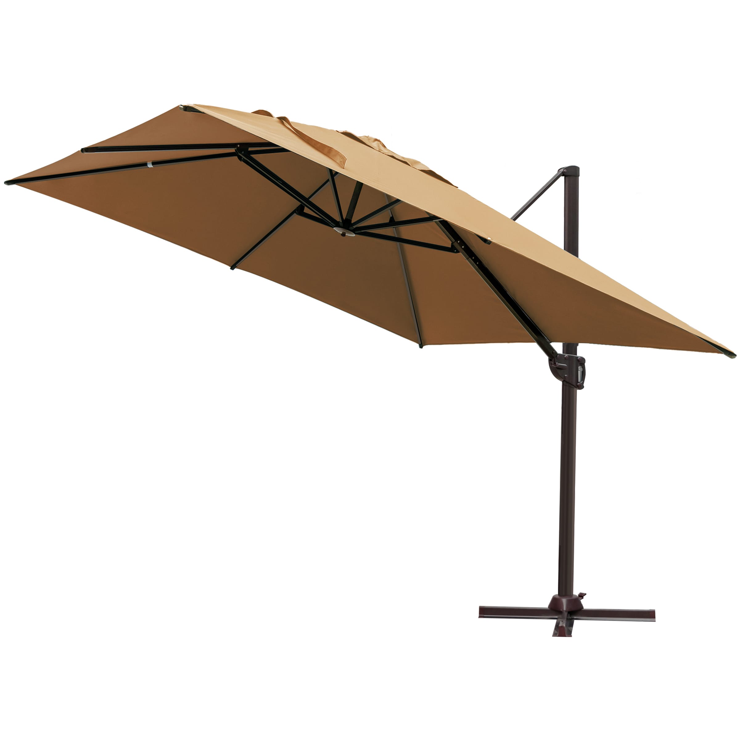 Plaatsen Schurend Geld lenende Crestlive Products 10-ft No-tilt Cantilever Patio Umbrella in the Patio  Umbrellas department at Lowes.com