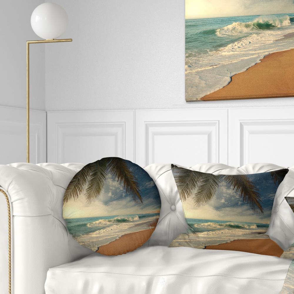 Designart CU12928-12-20 12-in x 20-in Blue Indoor Decorative Pillow