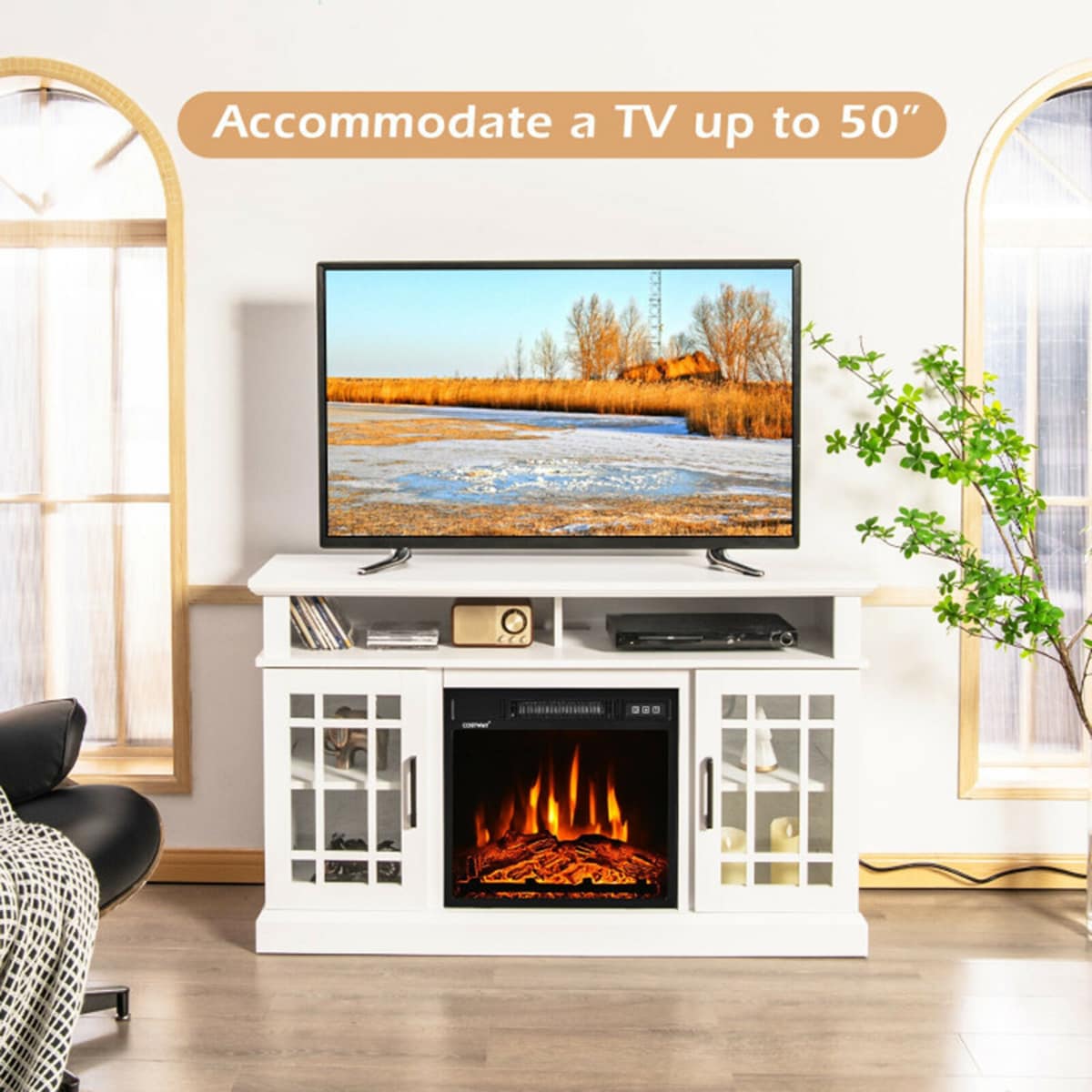 Clihome CL-WHUS-10105 Electric-Fireplaces - View #3