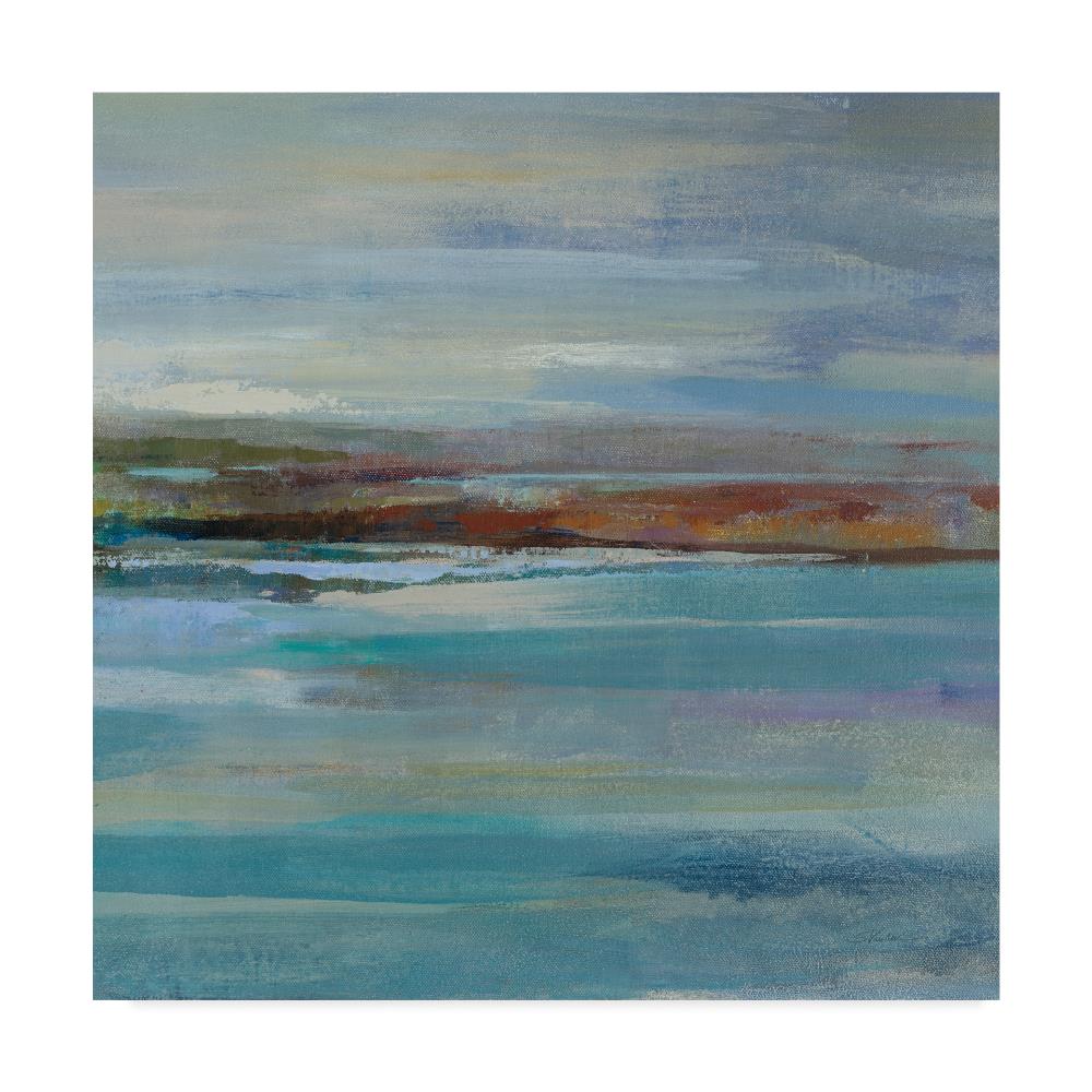 Trademark Fine Art WAP06721-C1414GG Framed 14-in H x 14-in W Landscape Print on Canvas