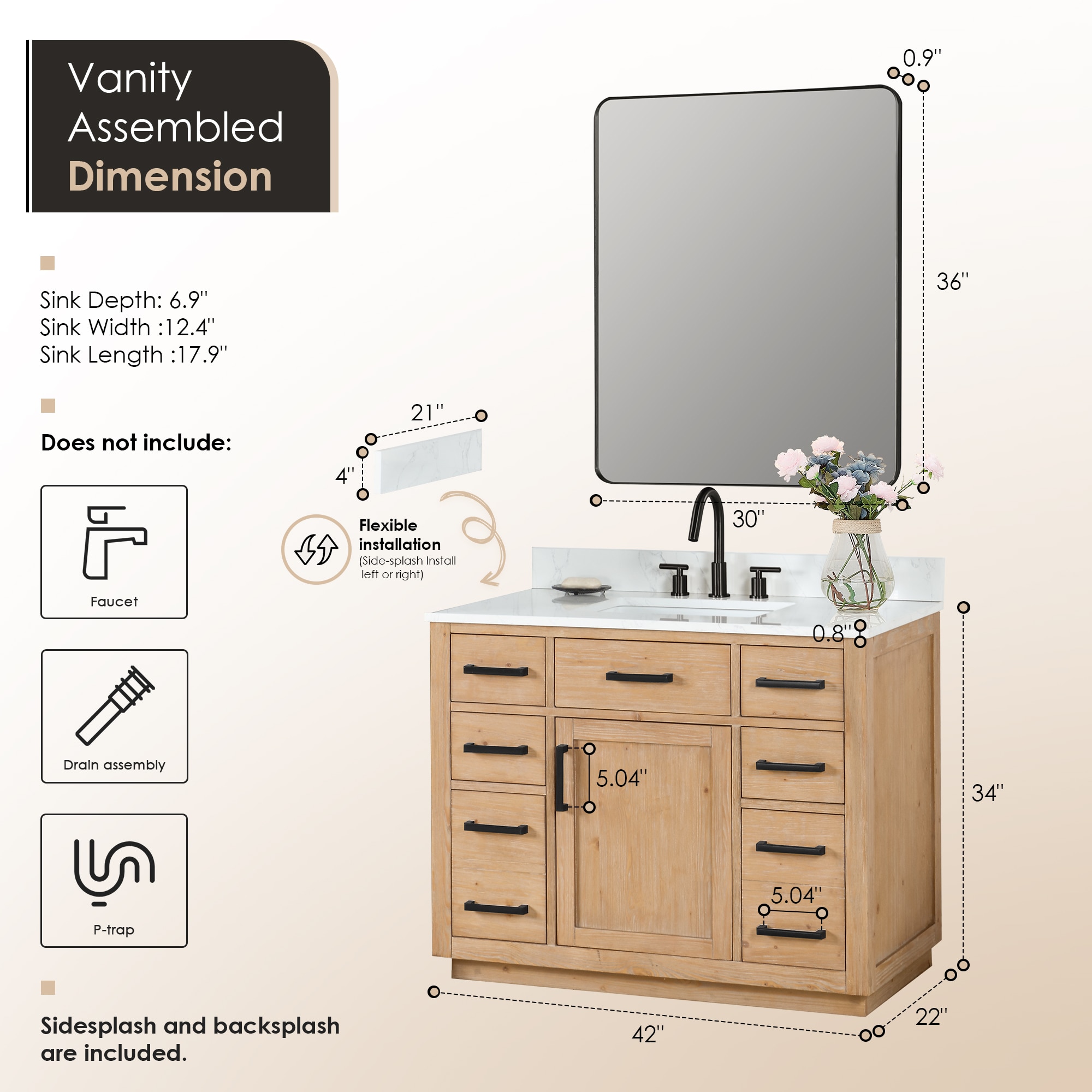 Altair 557042-LB-GW Bath-Vanity-Combo - View #11