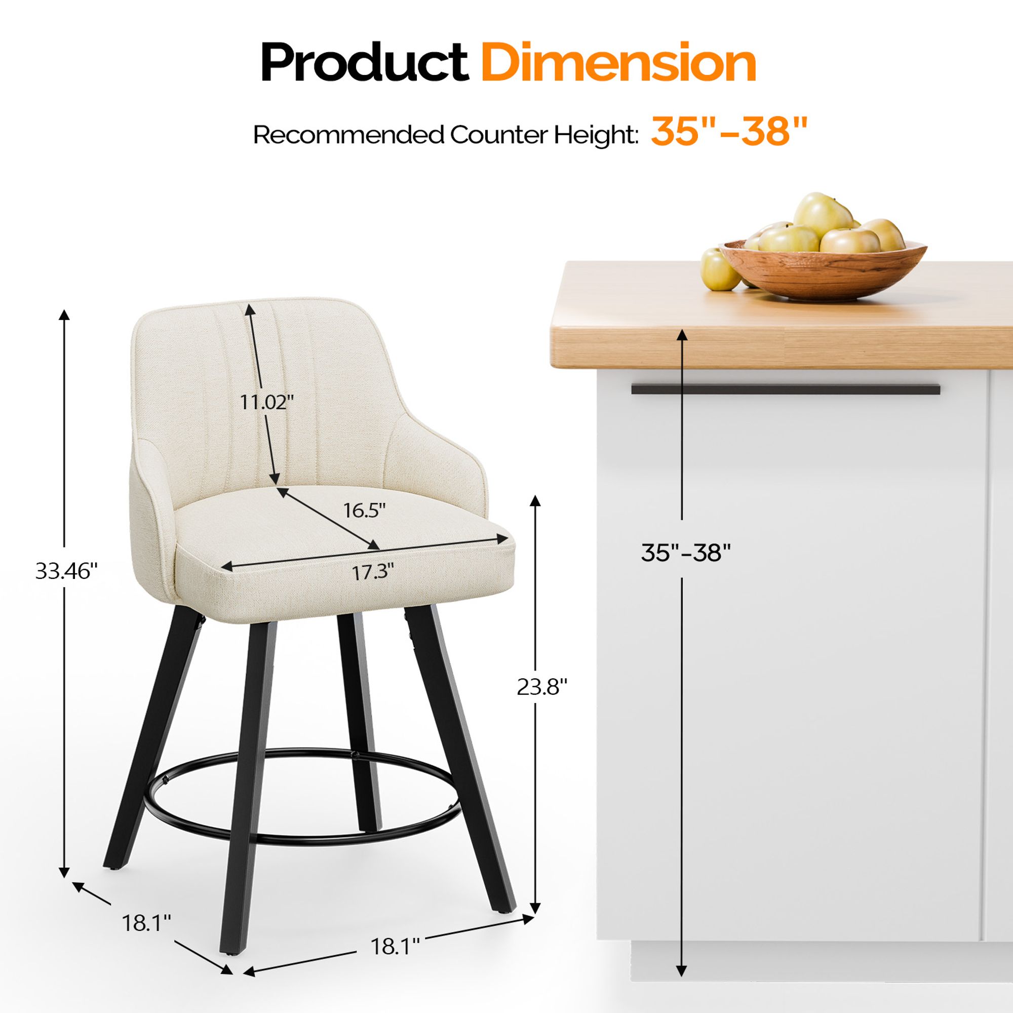 Winado TGK1-G98001803 stools - View #3