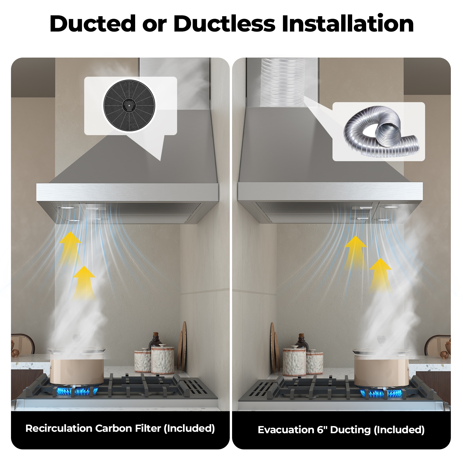 DZS DNAP02-30 Wall-Mounted-Range-Hoods - View #5