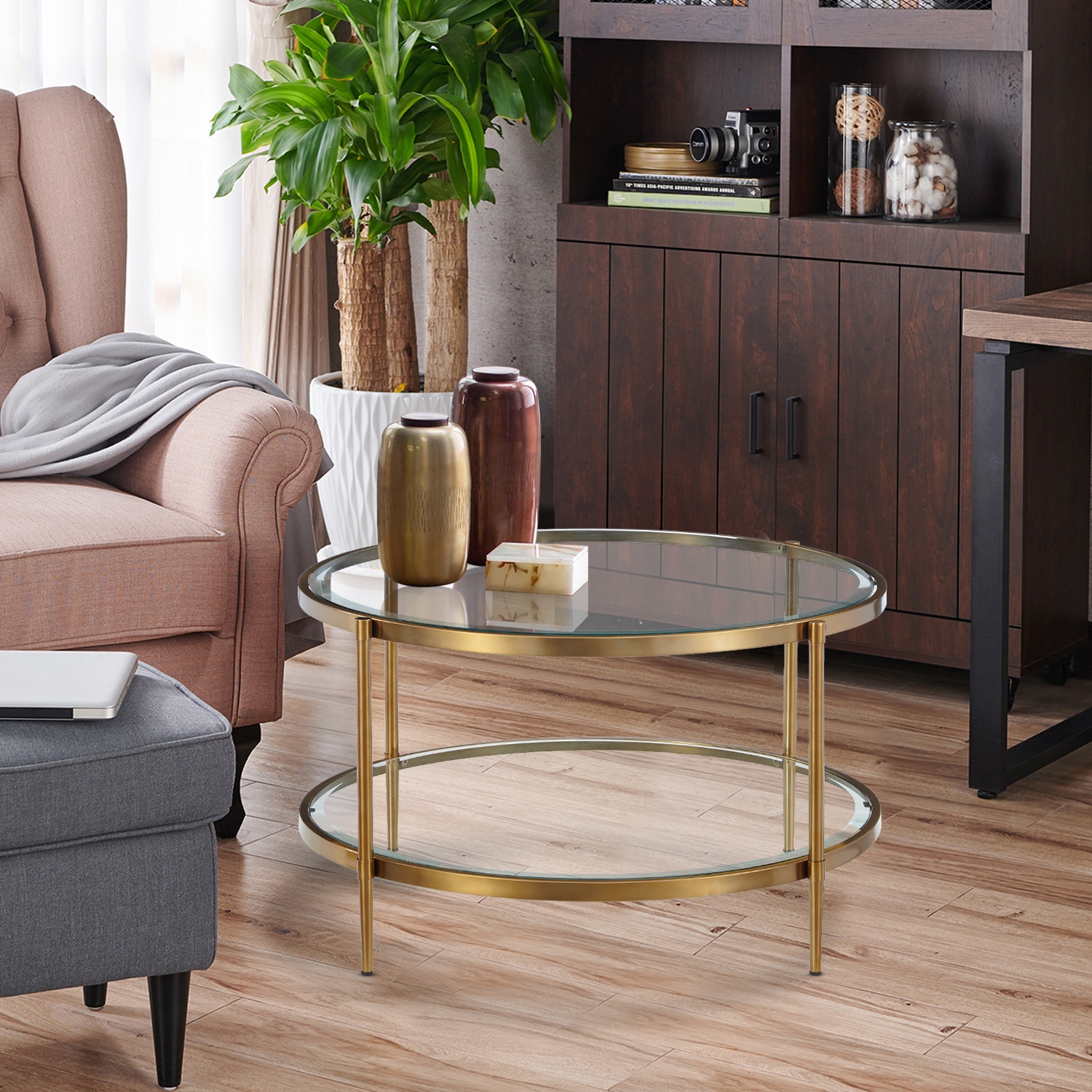 argos copper coffee table