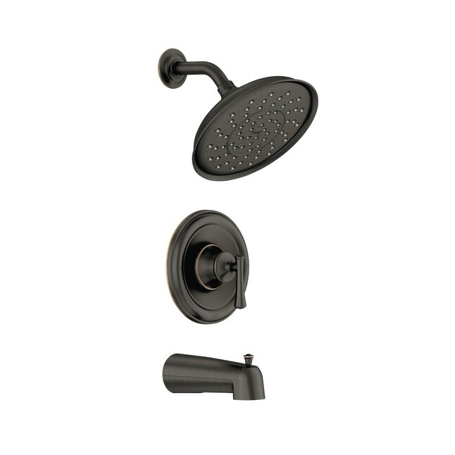 Ashville Single-Handle 1-Spray Tub and Shower Faucet with Valve in Mediterranean Bronze (Valve Included) Ashville Single-Handle 1-Spray Tub and Shower Faucet with Valve in Mediterranean Bronze (Valve Included)