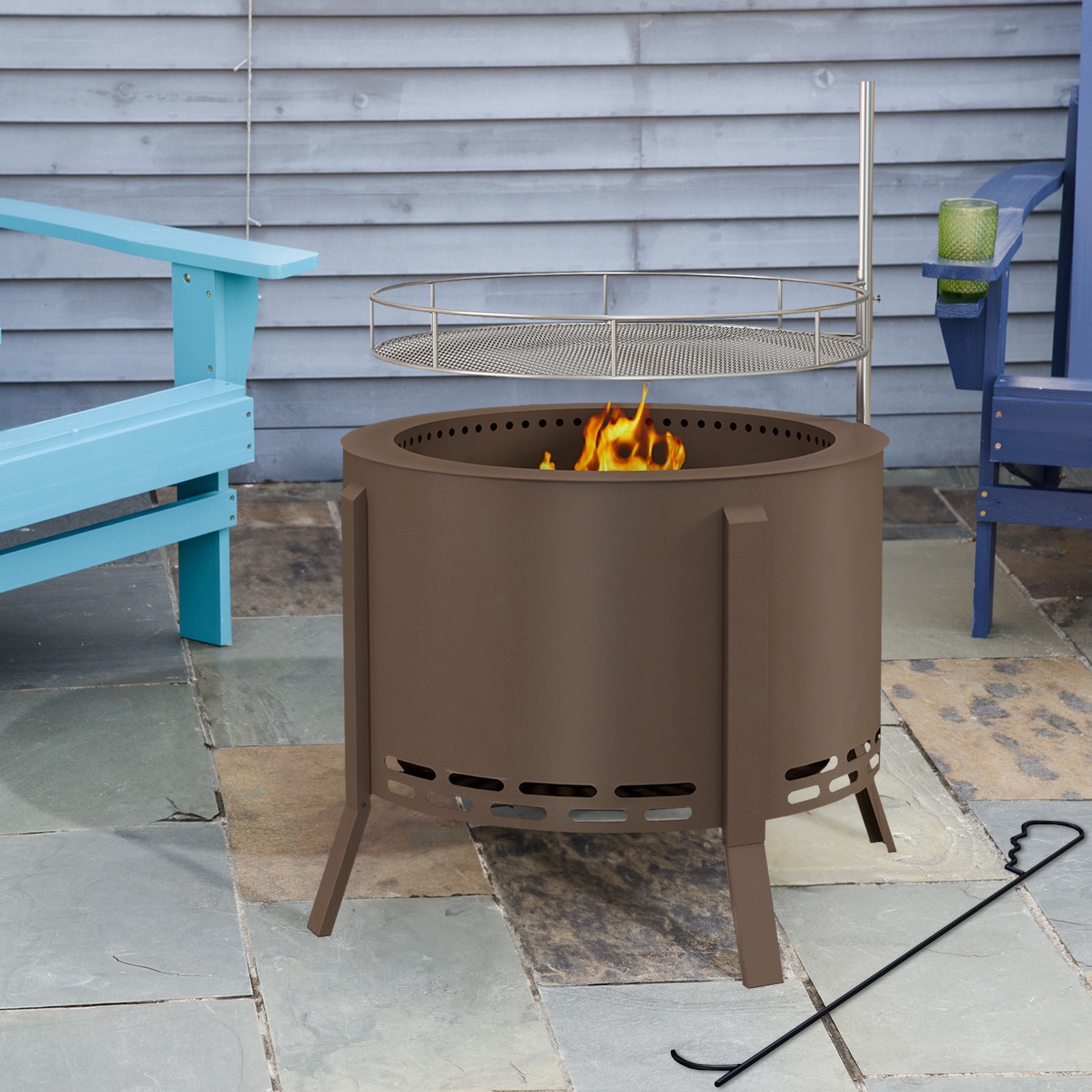 Maocao Hoom JL174306 Outdoor-Woodburning-Firepits - View #4