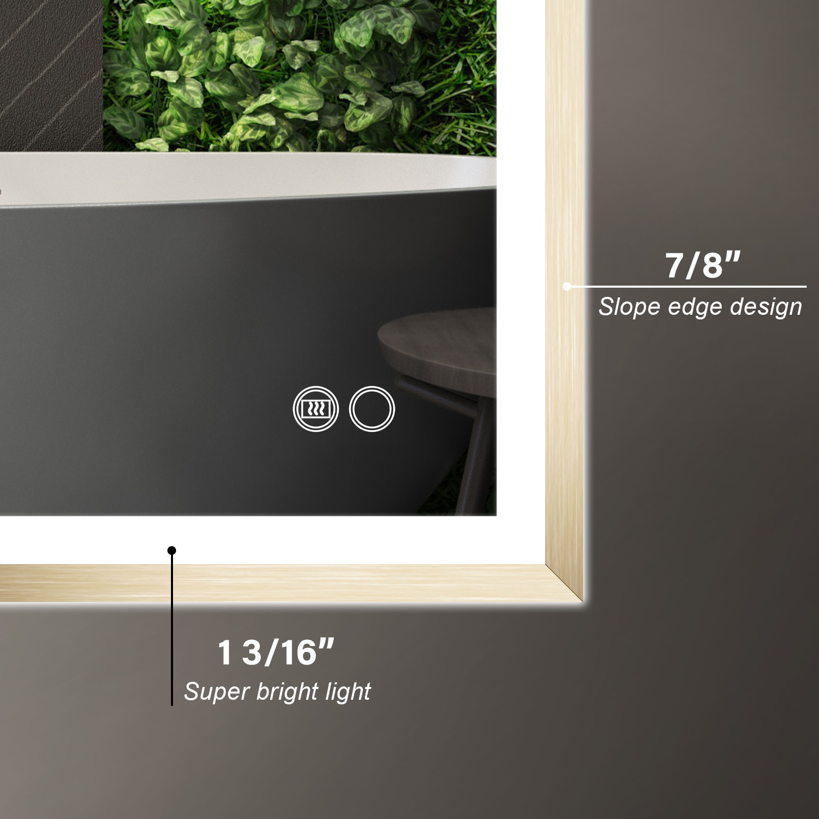 Forclover HE-31M4024 Framed-Bath-Mirrors - View #9