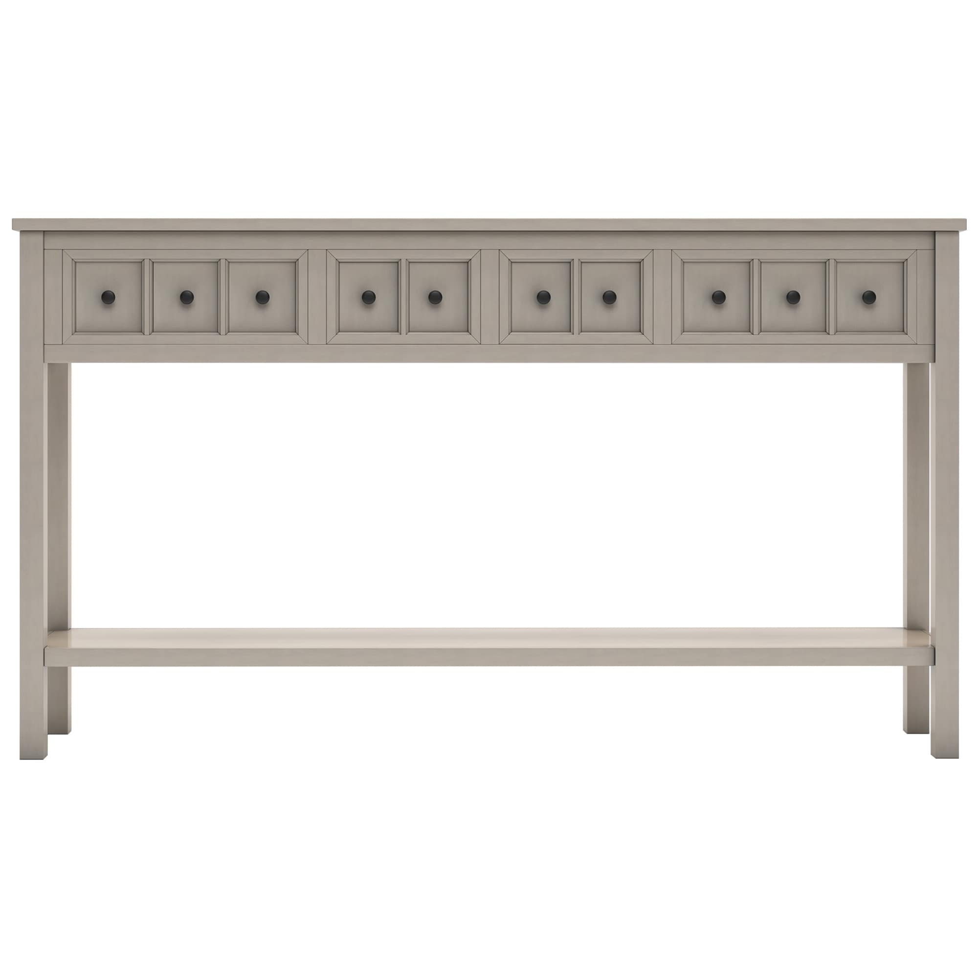 Qualler CTM00290E Modern Gray Wash Console table