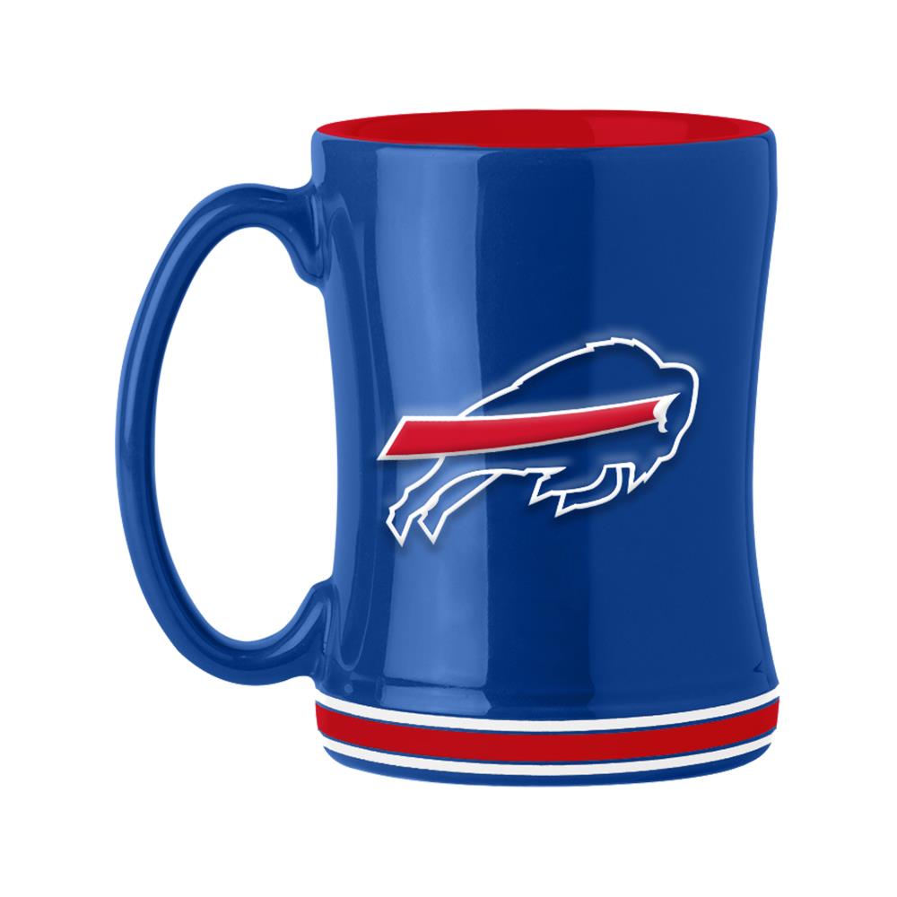 GREAT AMERICAN Buffalo Bills 34-fl oz Glass Team Color Beer Mug