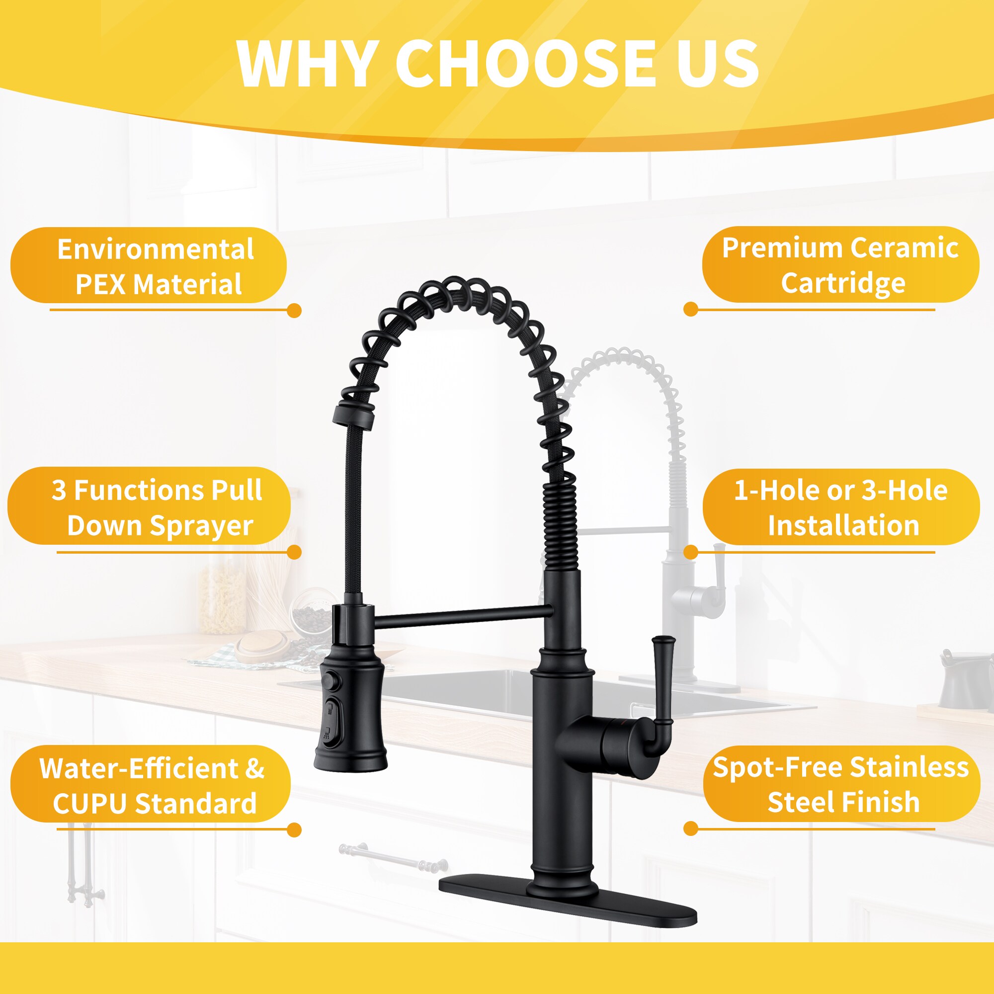 CASAINC CA-YWC995 Kitchen-Faucets - View #7
