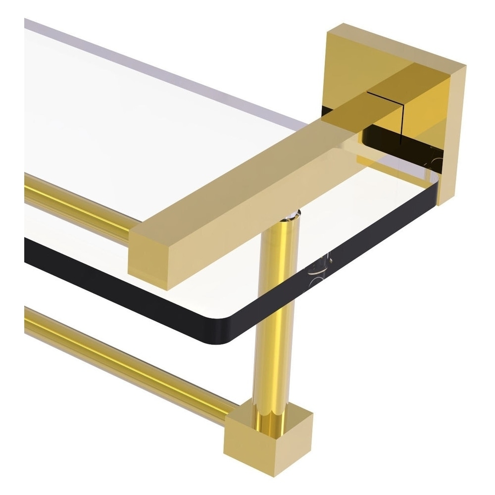 Allied Brass Montero Polished 1-Tier Brass Wall Mount Bathroom Shelf ...