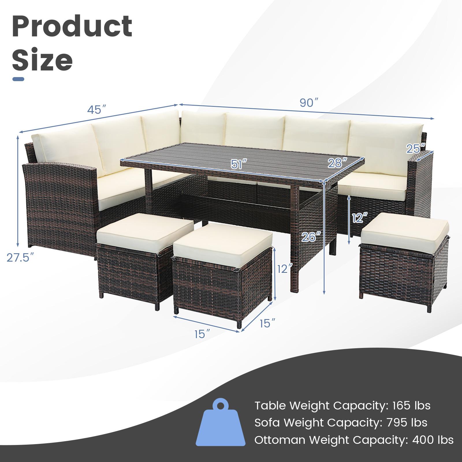BABOOM BOM-1243WH+-CO Patio-Dining-Sets - View #4