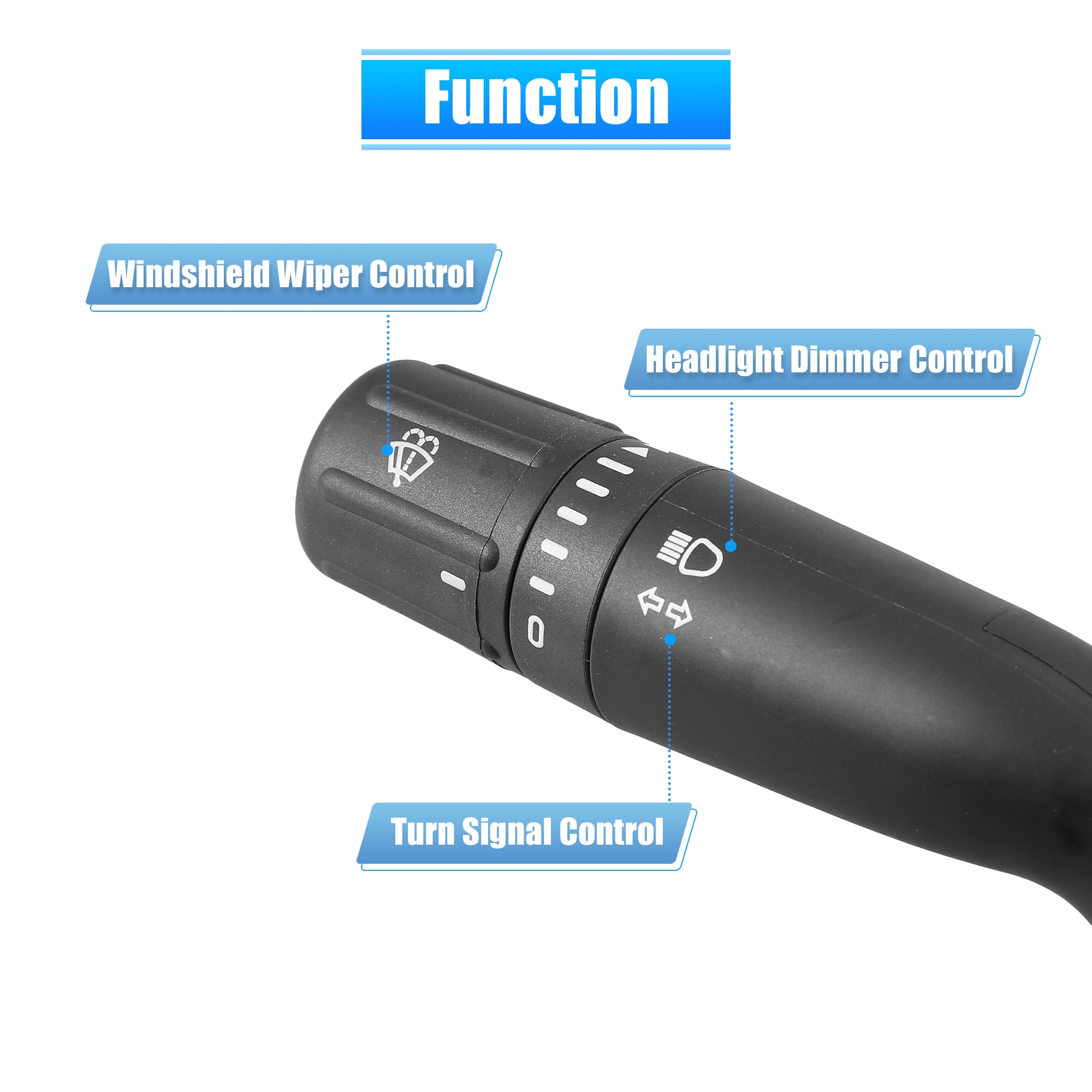 Unique Bargains Car Steering Column Turn Signal Lever Multifunction ...