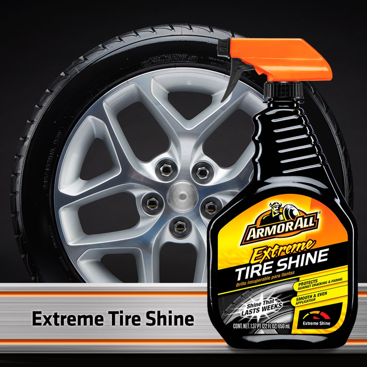 Armor All Extreme Tire Shine Spray 22-fl oz Car Exterior Wash in