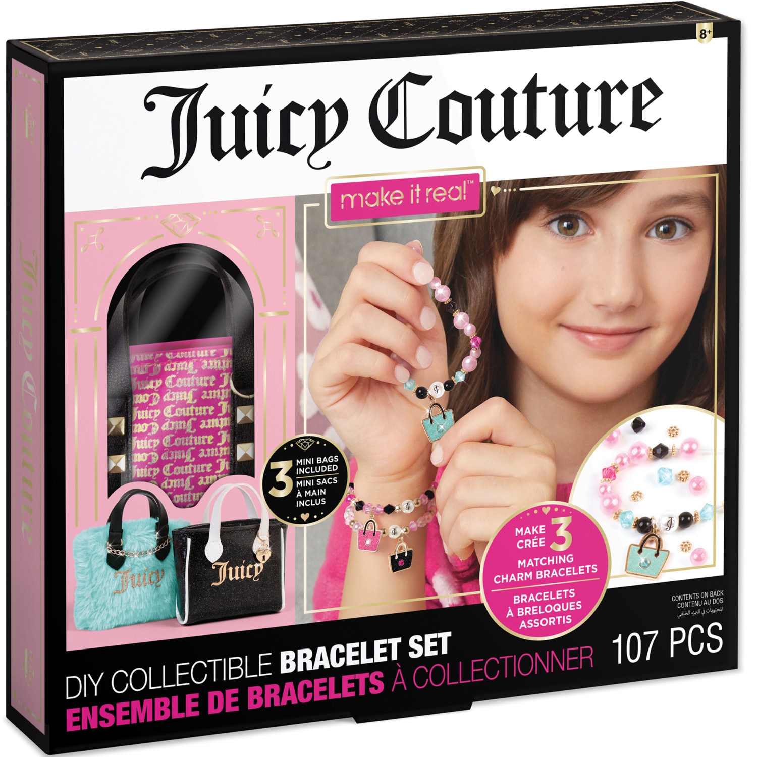 Make It Real G0695929044770 Juicy Couture Inspired Charm Bracelet Creative Activity Kit