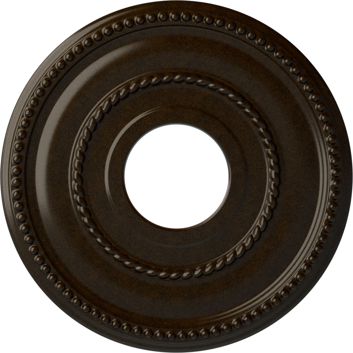 Ekena Millwork CM12VABZS Valeriano 12.125-in W x 12.125-in L Painted Bronze Polyurethane Whole Ceiling Medallion