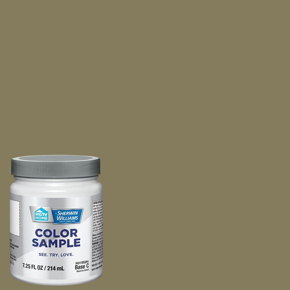 HGTV HOME by Sherwin-Williams HGSW7734 Olive Grove HGSW7734 Tintable Paint sample ( Half-pint )