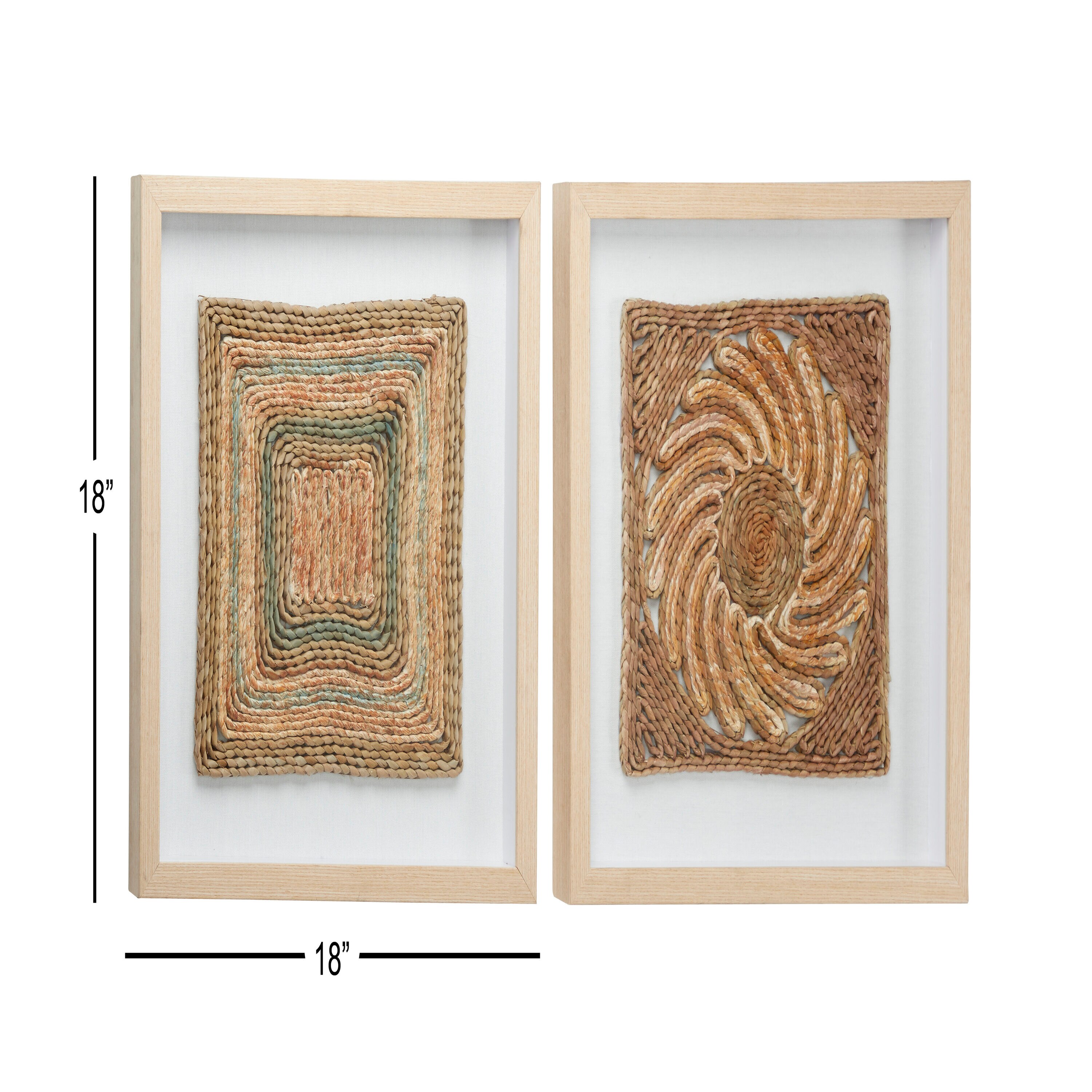 Jute Rope Shadow Box Wall Art