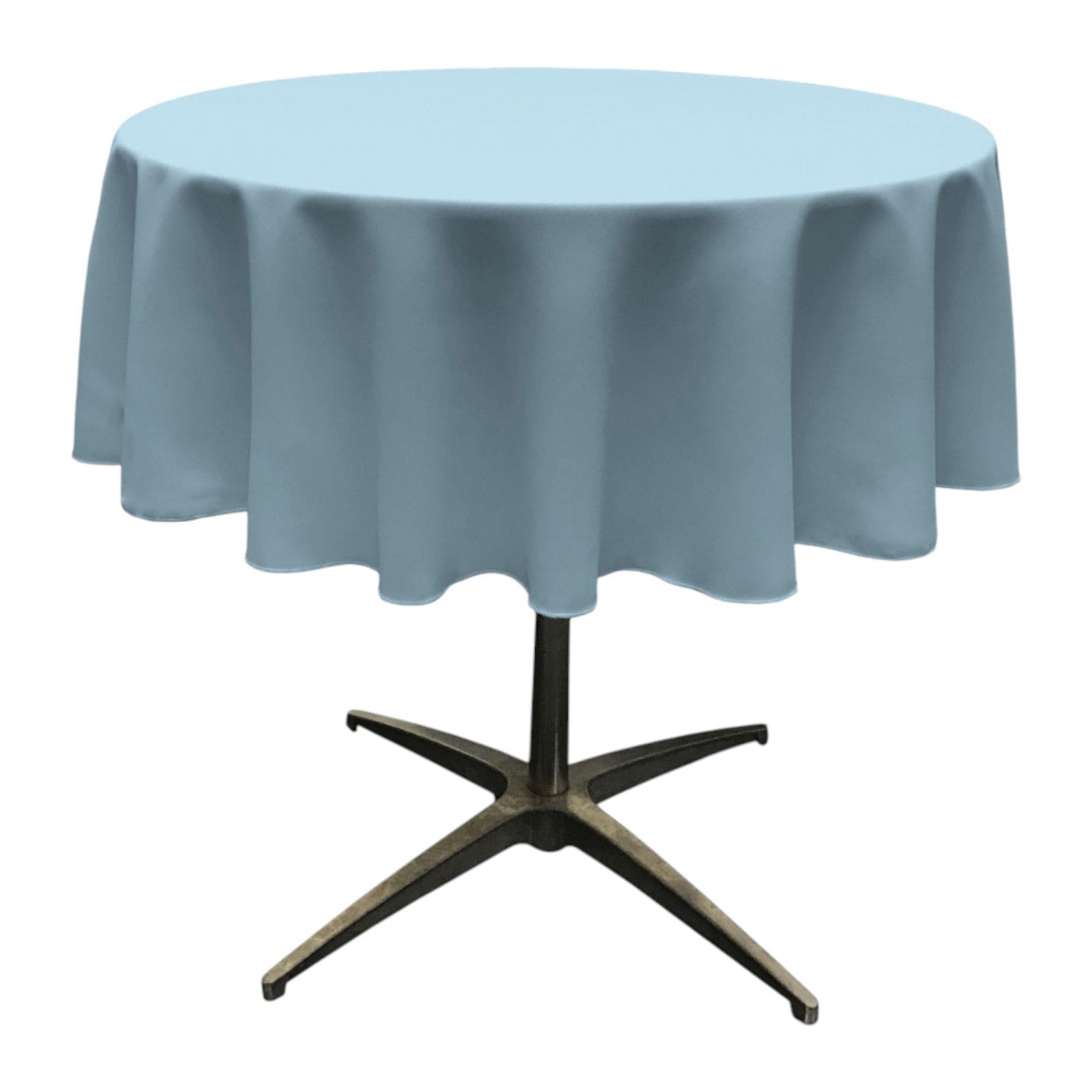 Slickblue Indoor Outdoor Polyester Poplin Table Cover for 58 Inch Round Table Seamless Round Tablecloth for Dining Party Wedding Holiday Event Use Multiple Color Options