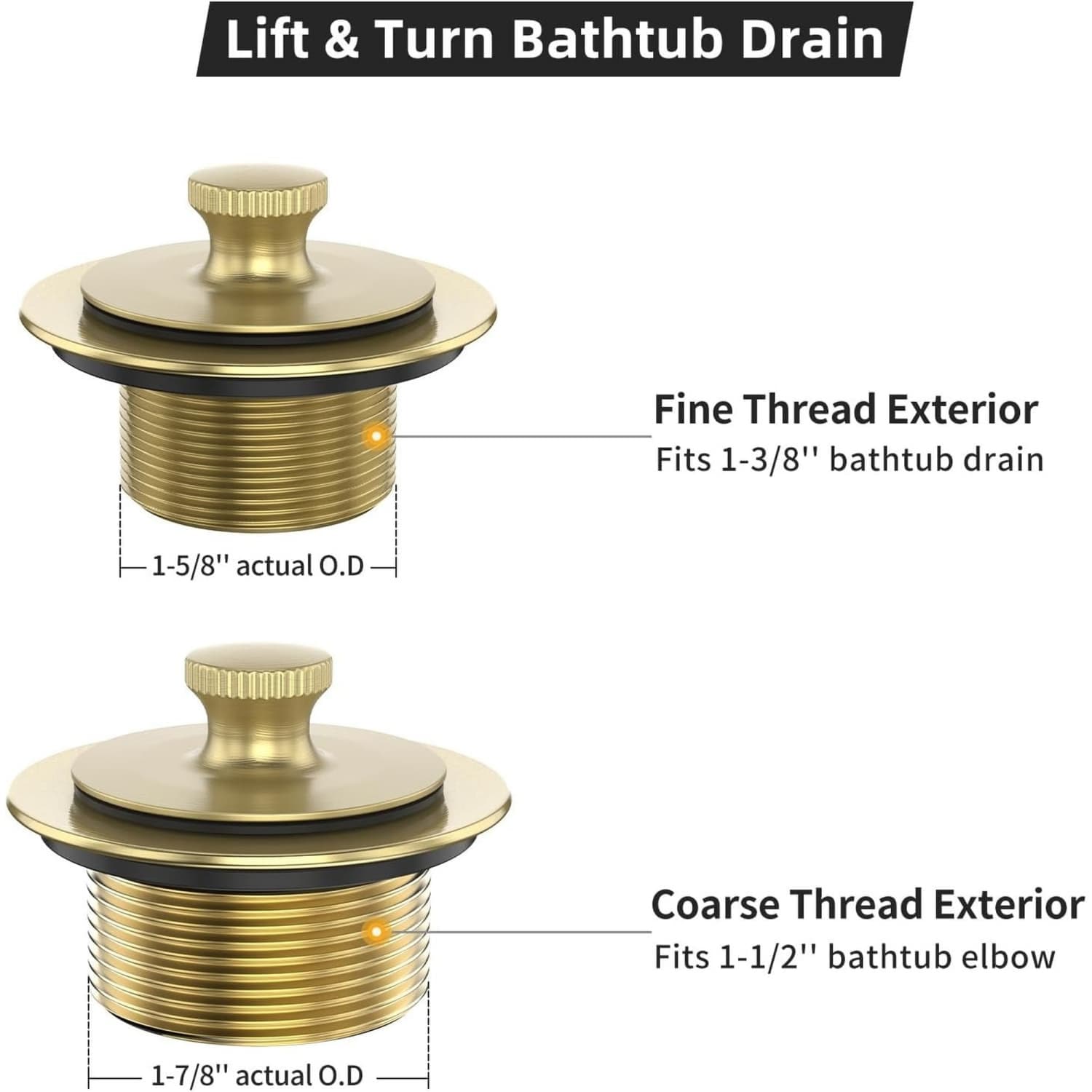 OGETFUUR L5ZQYA514PBD02 Tub-Drain - View #6