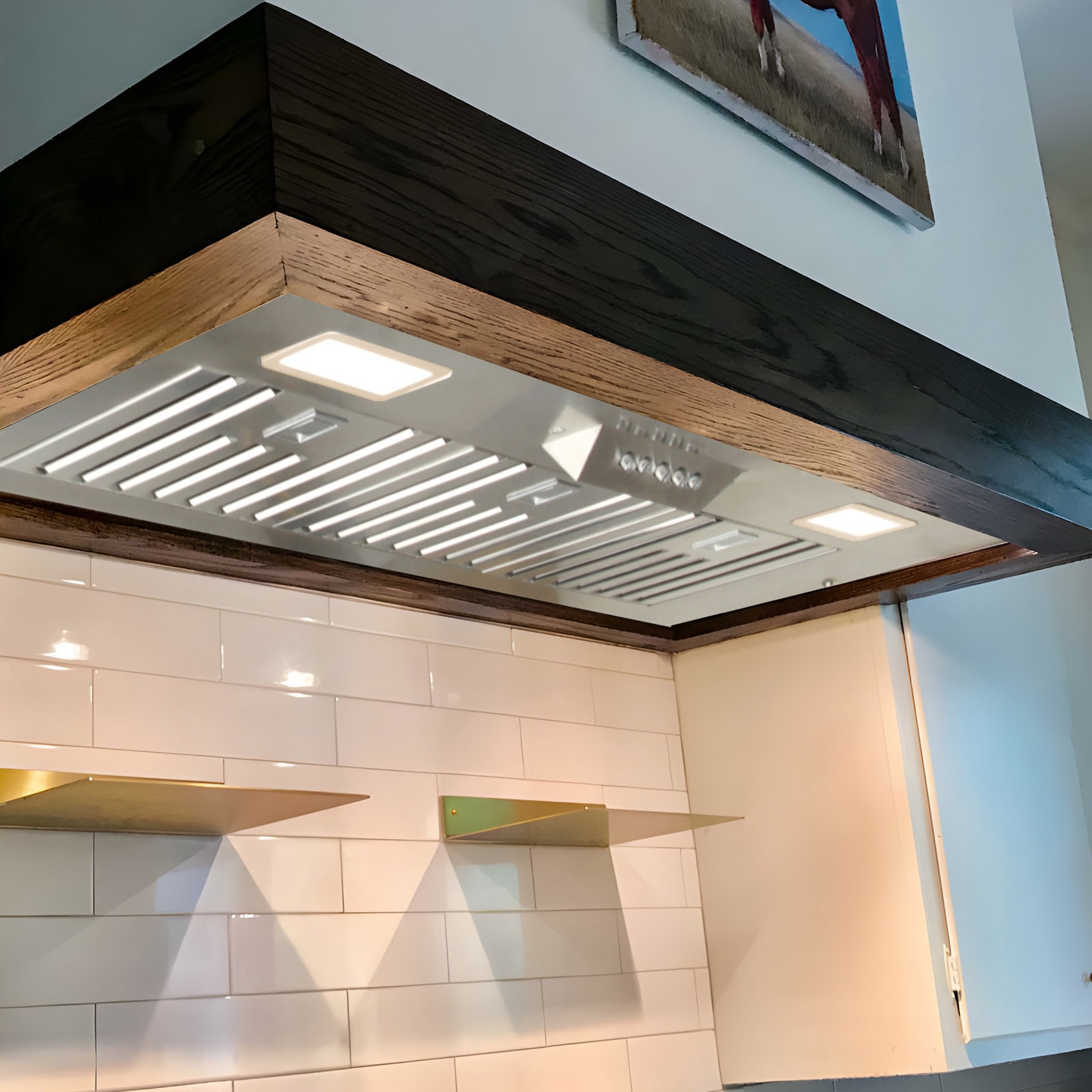  Akicon Range Hood Insert 30 Inch, 600 CFM Built-in Kitchen Hood  with 3 Speeds, Ultra-Quiet Stainless Steel Ducted Vent Hood Insert with LED  Lights and Dishwasher Safe Filters, Hood Vent 30