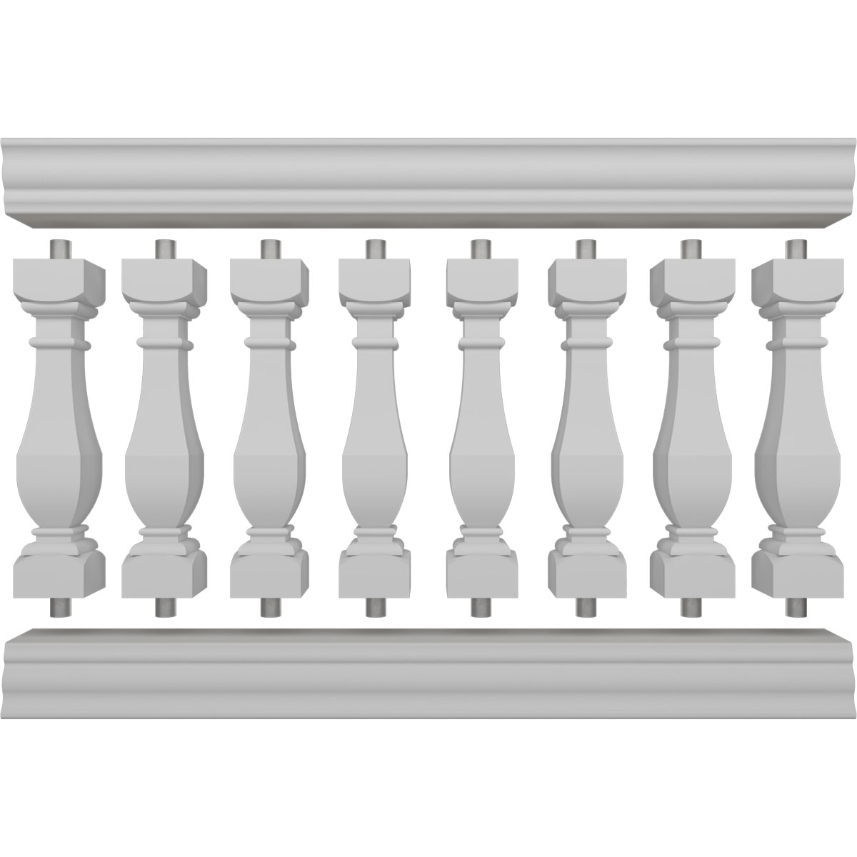 Ekena Millwork BALK38X060ACG railings - View #5