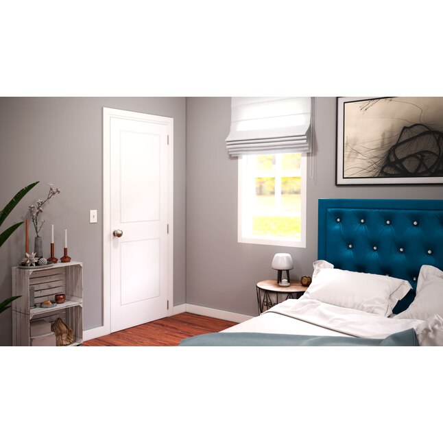 EightDoors 2P Retro 36-in x 80-in White Flush Primed Pine Wood Slab Door EightDoors 2P Retro 36-in x 80-in White Flush Primed Pine Wood Slab Door